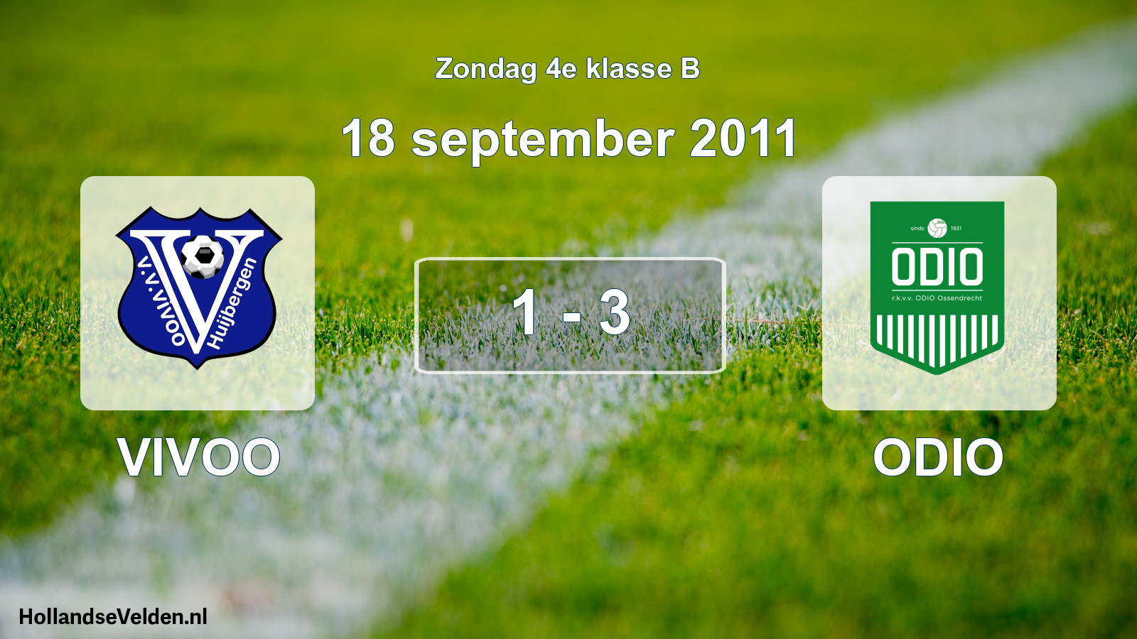 Total number of matches played: VIVOO - ODIO 1 - 3 (18 September 2011)