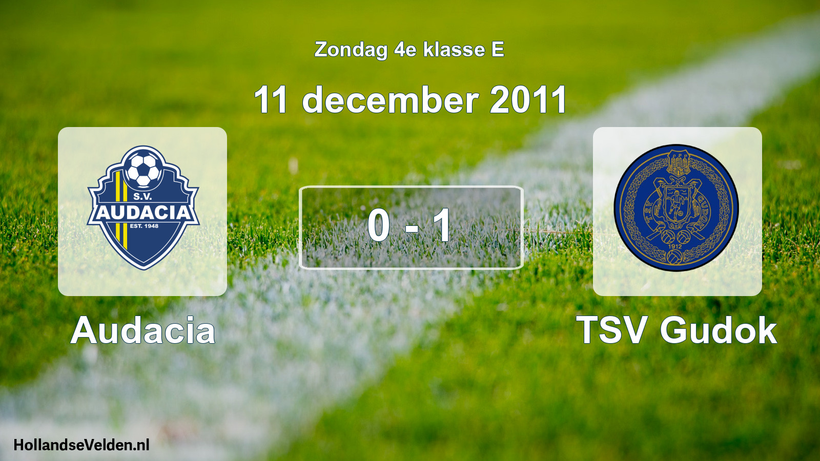 Total number of matches played: Audacia - TSV Gudok 0 - 1 (11 December 2011)