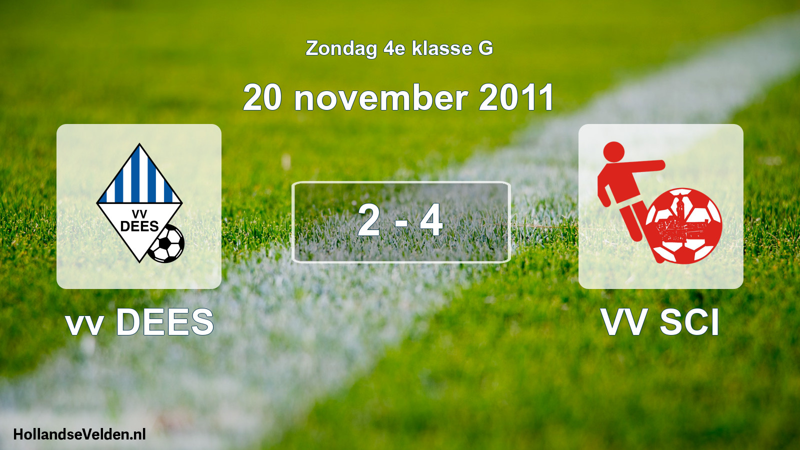 Total number of matches played: vv DEES - VV SCI 2 - 4 (20 November 2011)