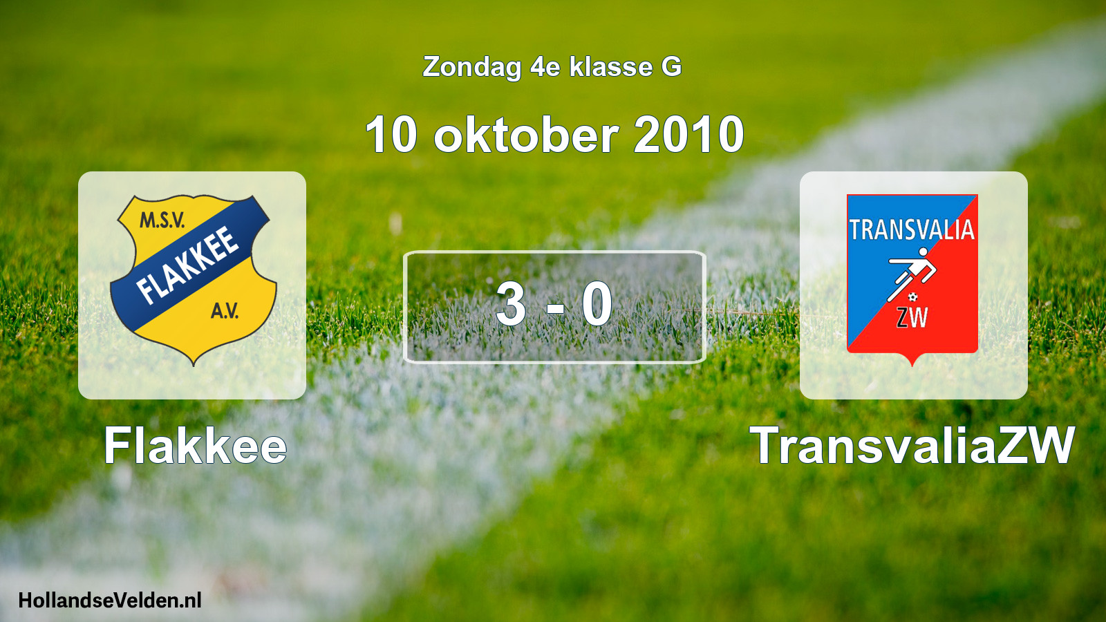 Total number of matches played: Flakkee - TransvaliaZW 3 - 0 (10 October 2010)
