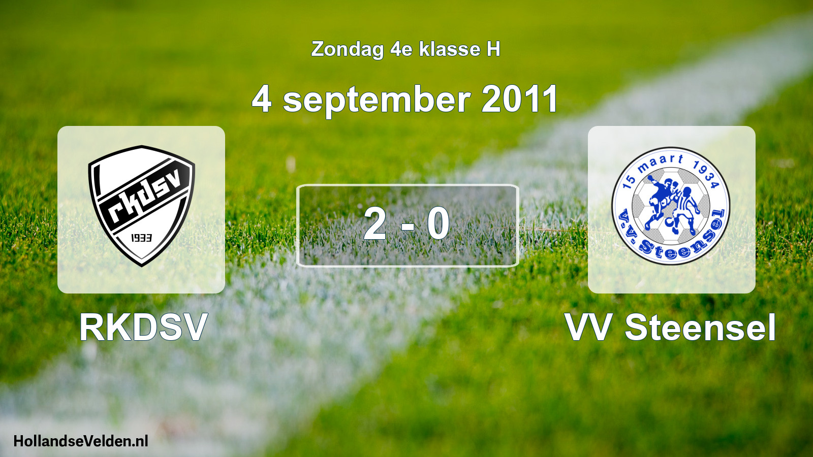 Total number of matches played: RKDSV - VV Steensel 2 - 0 (4 September 2011)