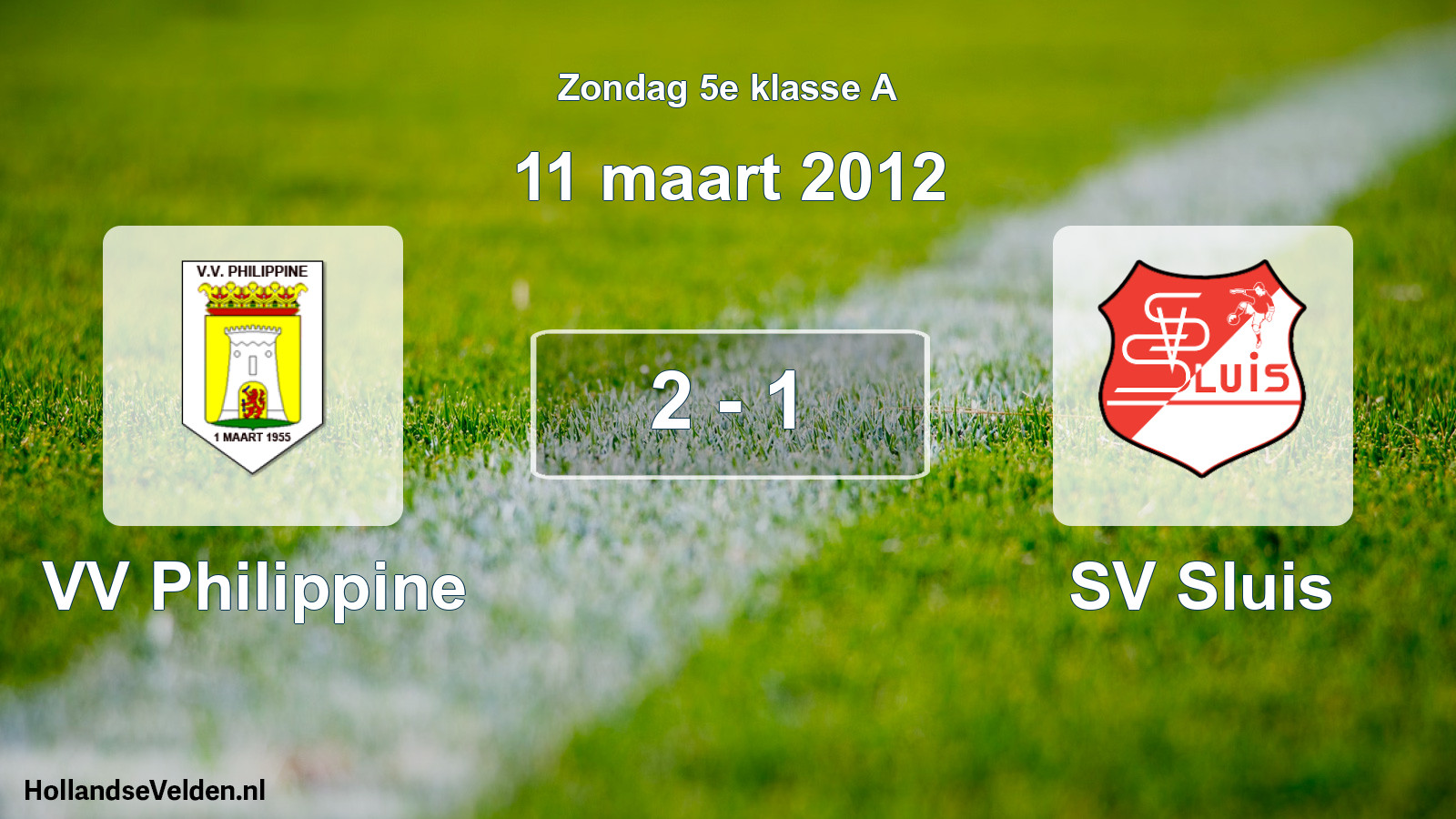 Total number of matches played: VV Philippine - SV Sluis 2 - 1 (11 March 2012)