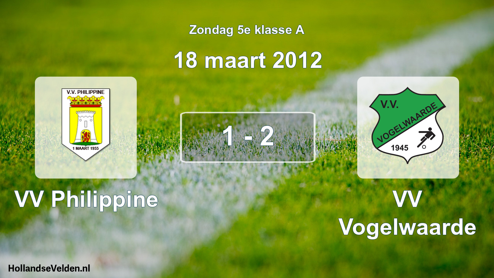 Total number of matches played: VV Philippine - VV Vogelwaarde 1 - 2 (18 March 2012)