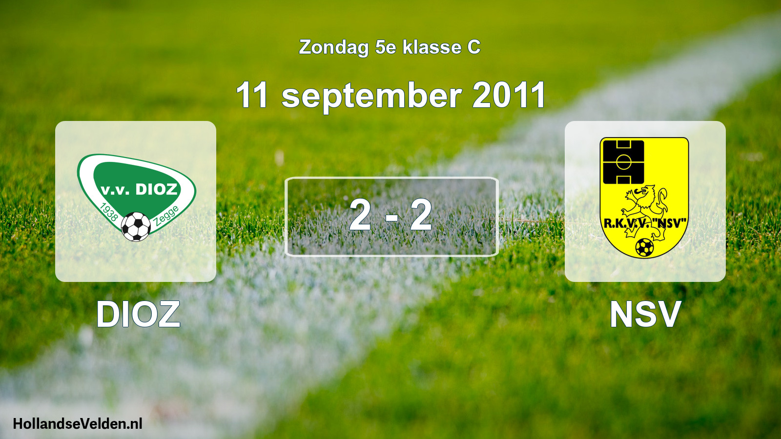 Total number of matches played: DIOZ - NSV 2 - 2 (11 September 2011)