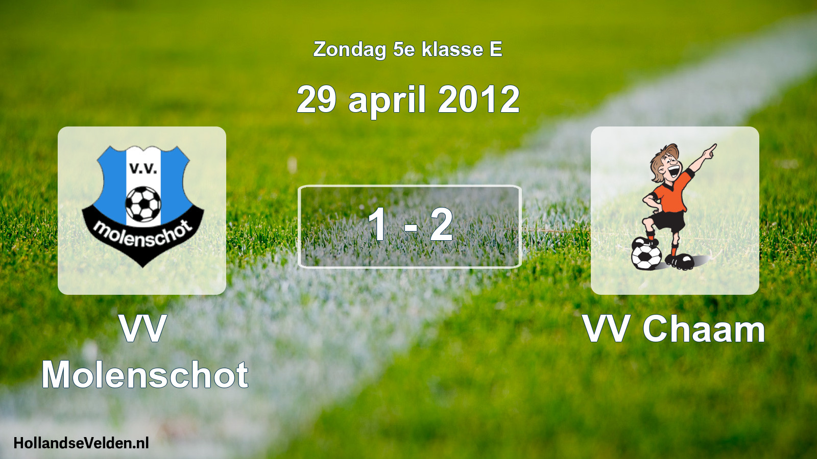 Total number of matches played: VV Molenschot - VV Chaam 1 - 2 (29 April 2012)