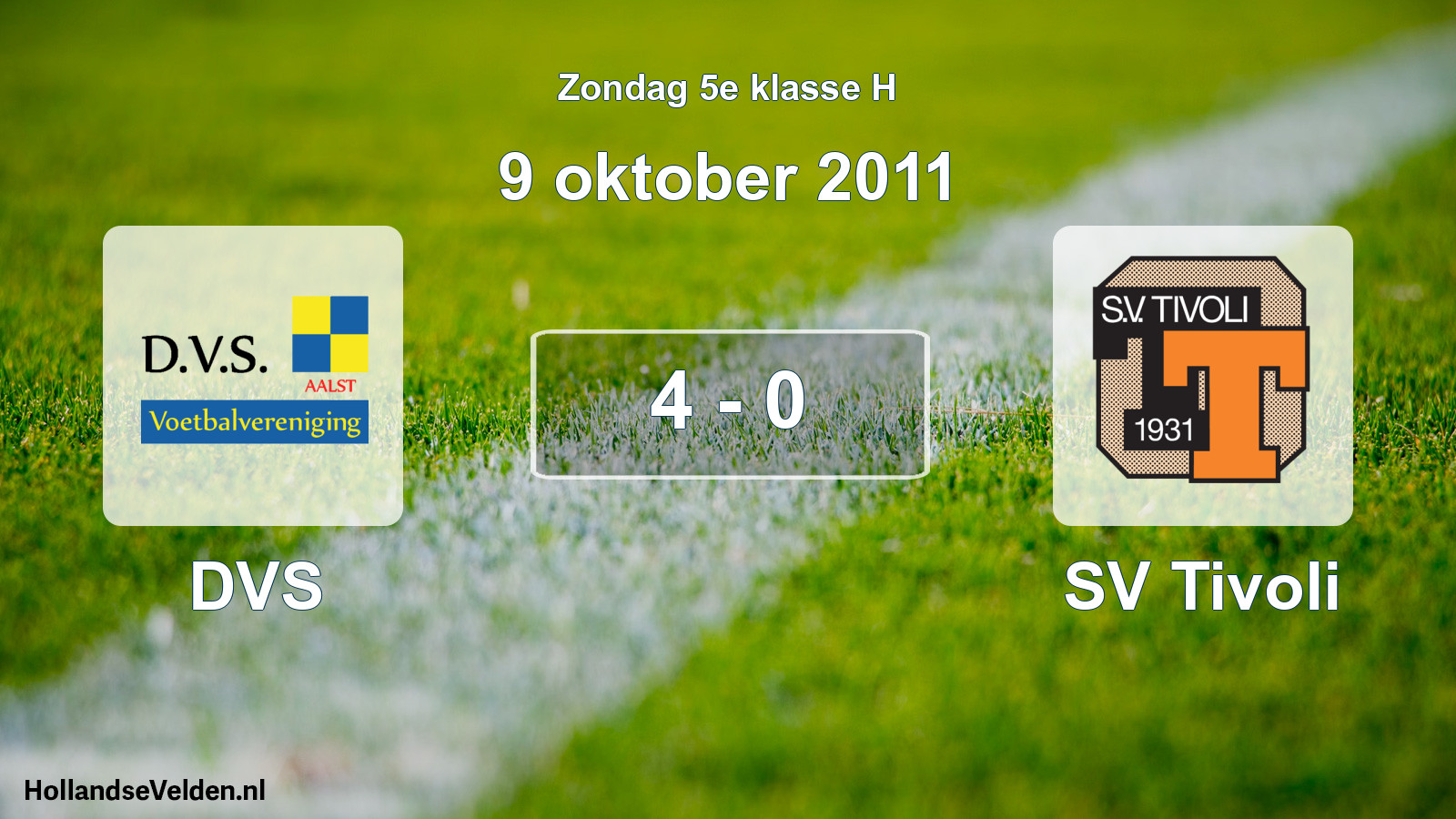 Total number of matches played: DVS - SV Tivoli 4 - 0 (9 October 2011)
