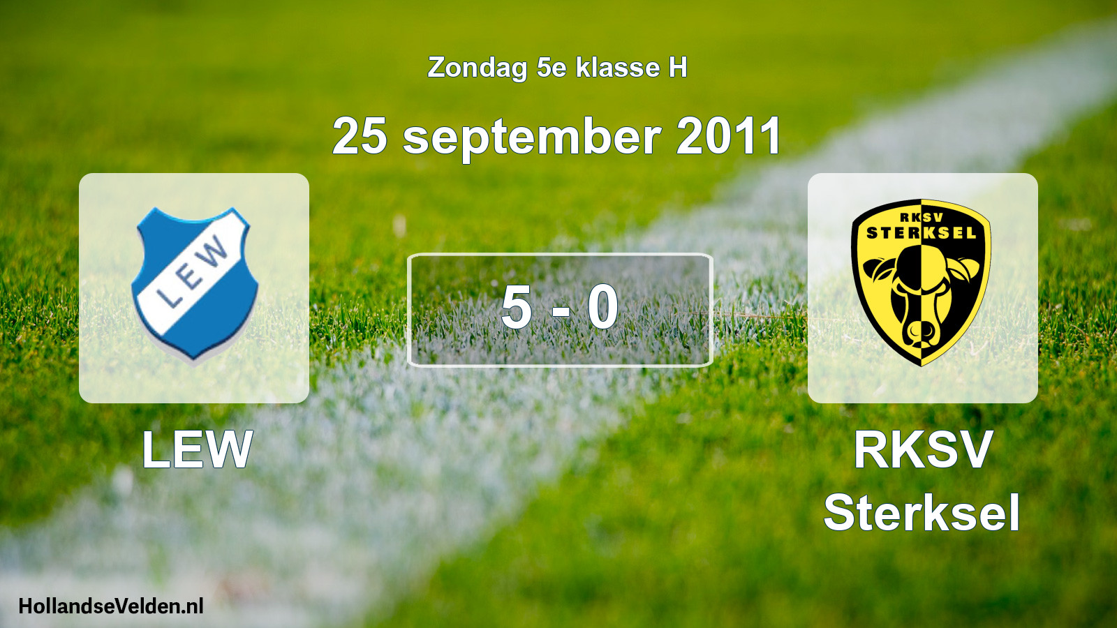 Total number of matches played: LEW - RKSV Sterksel 5 - 0 (25 September 2011)