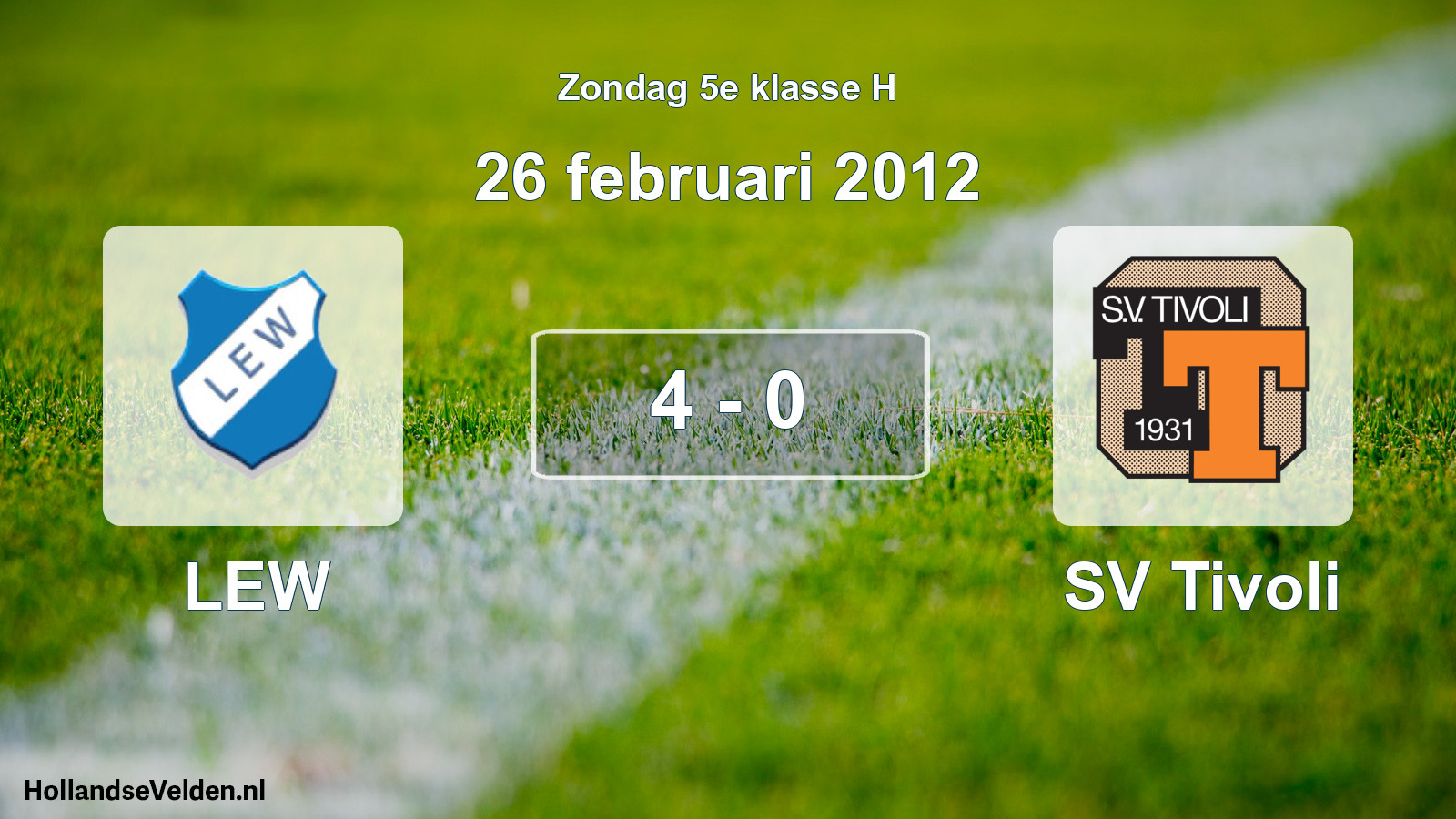 Total number of matches played: LEW - SV Tivoli 4 - 0 (26 February 2012)