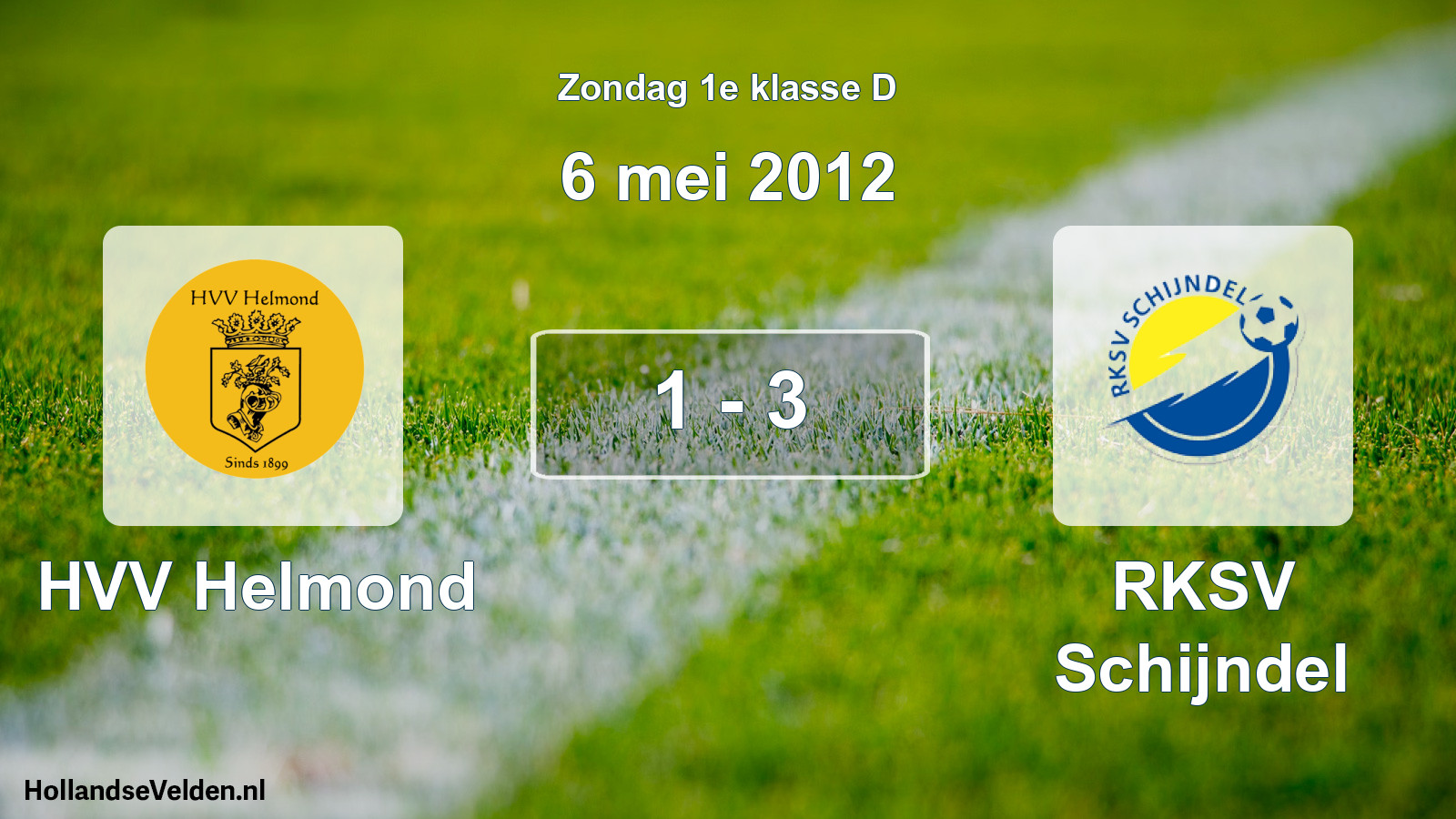 Total number of matches played: HVV Helmond - RKSV Schijndel 1 - 3 (6 May 2012)