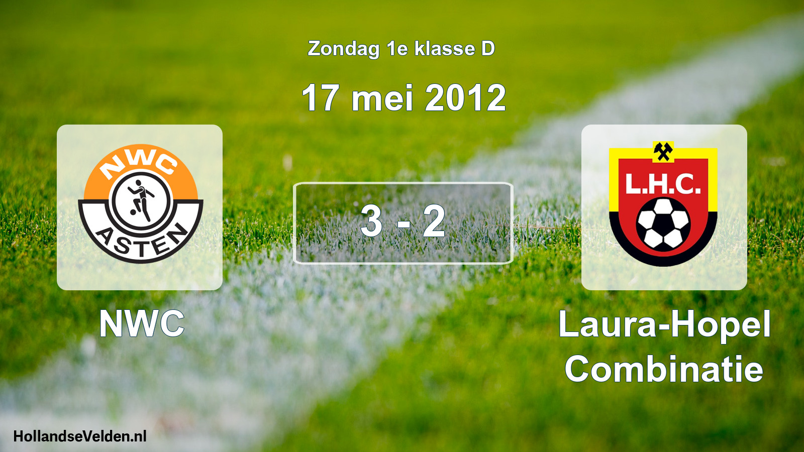 Total number of matches played: NWC - Laura-Hopel Combinatie 3 - 2 (17 May 2012)