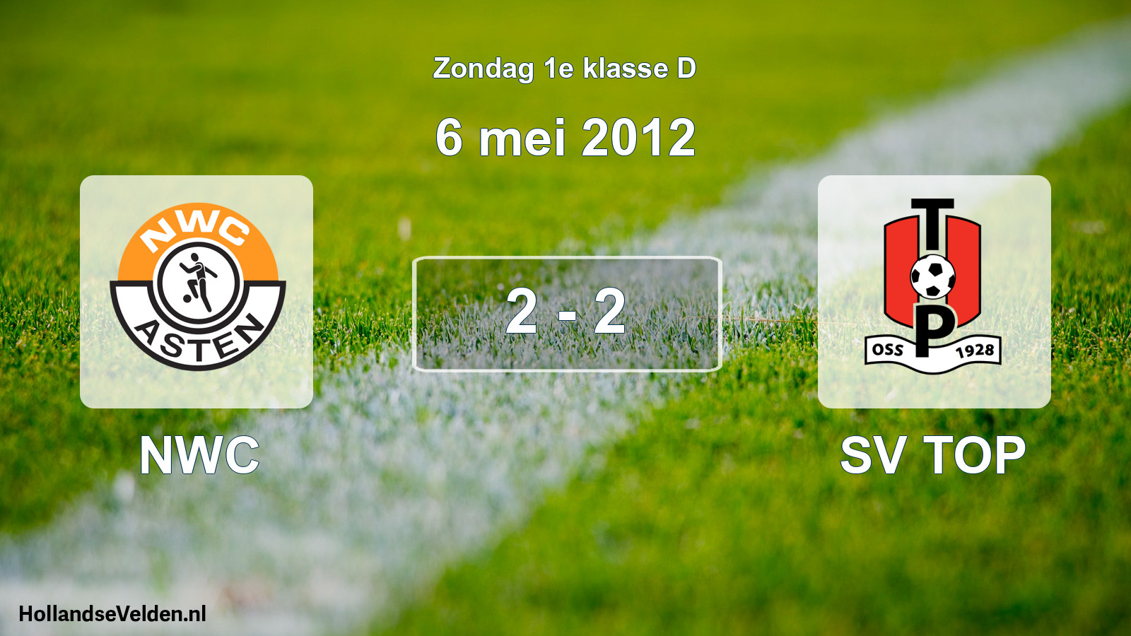 Total number of matches played: NWC - SV TOP 2 - 2 (6 May 2012)