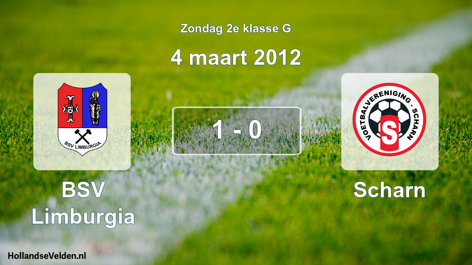 Total number of matches played: BSV Limburgia - Scharn 1 - 0 (4 March 2012)