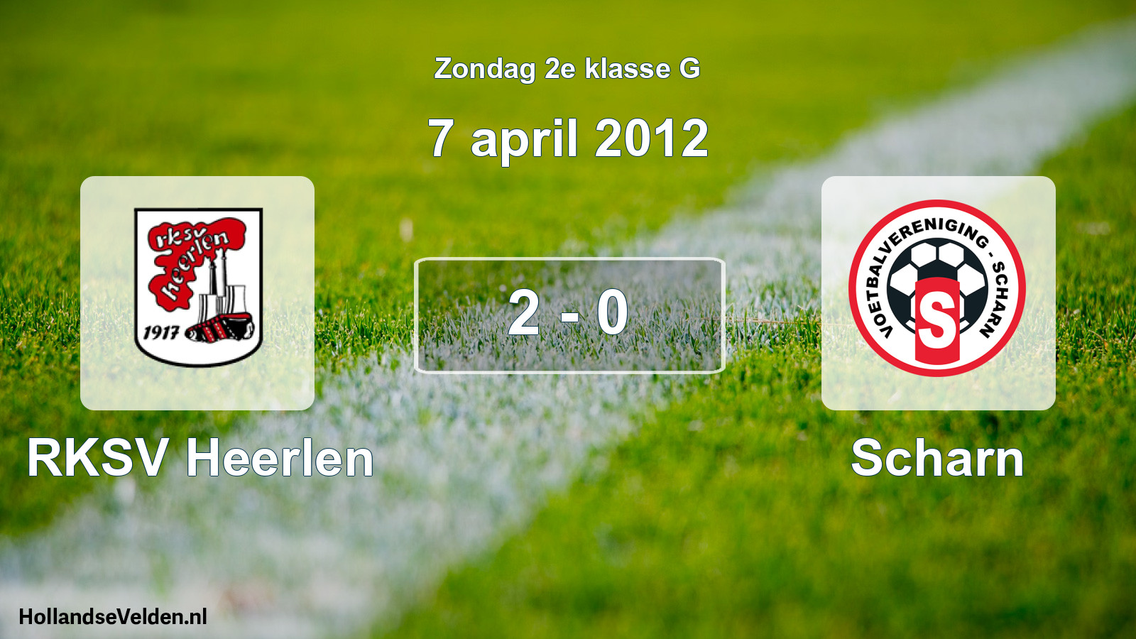 Total number of matches played: RKSV Heerlen - Scharn 2 - 0 (7 April 2012)