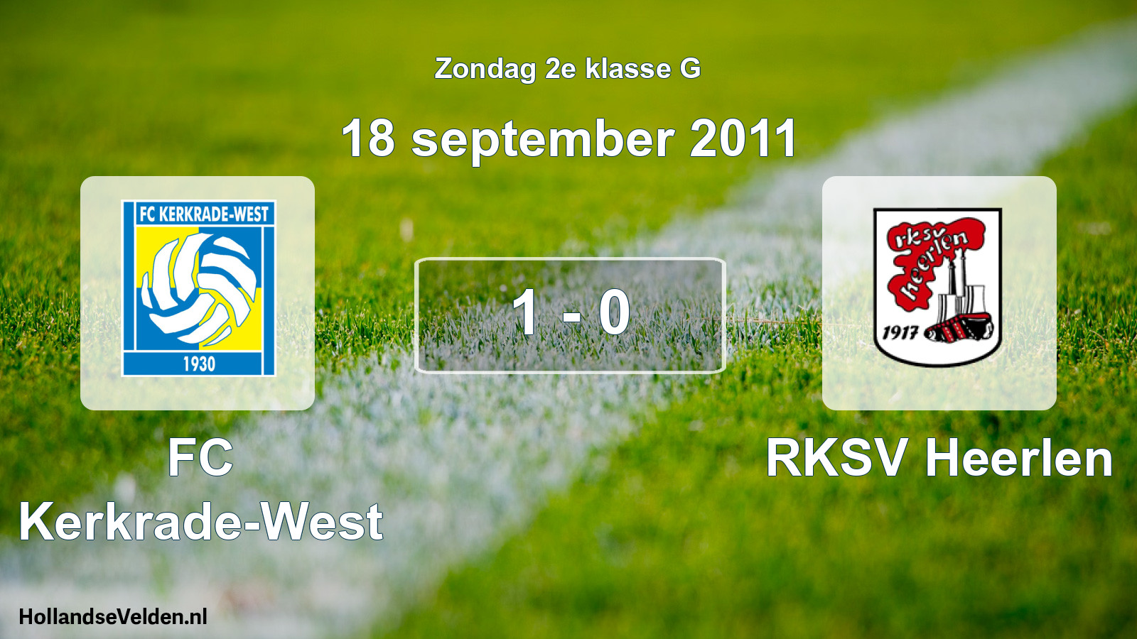 Total number of matches played: FC Kerkrade-West - RKSV Heerlen 1 - 0 (18 September 2011)