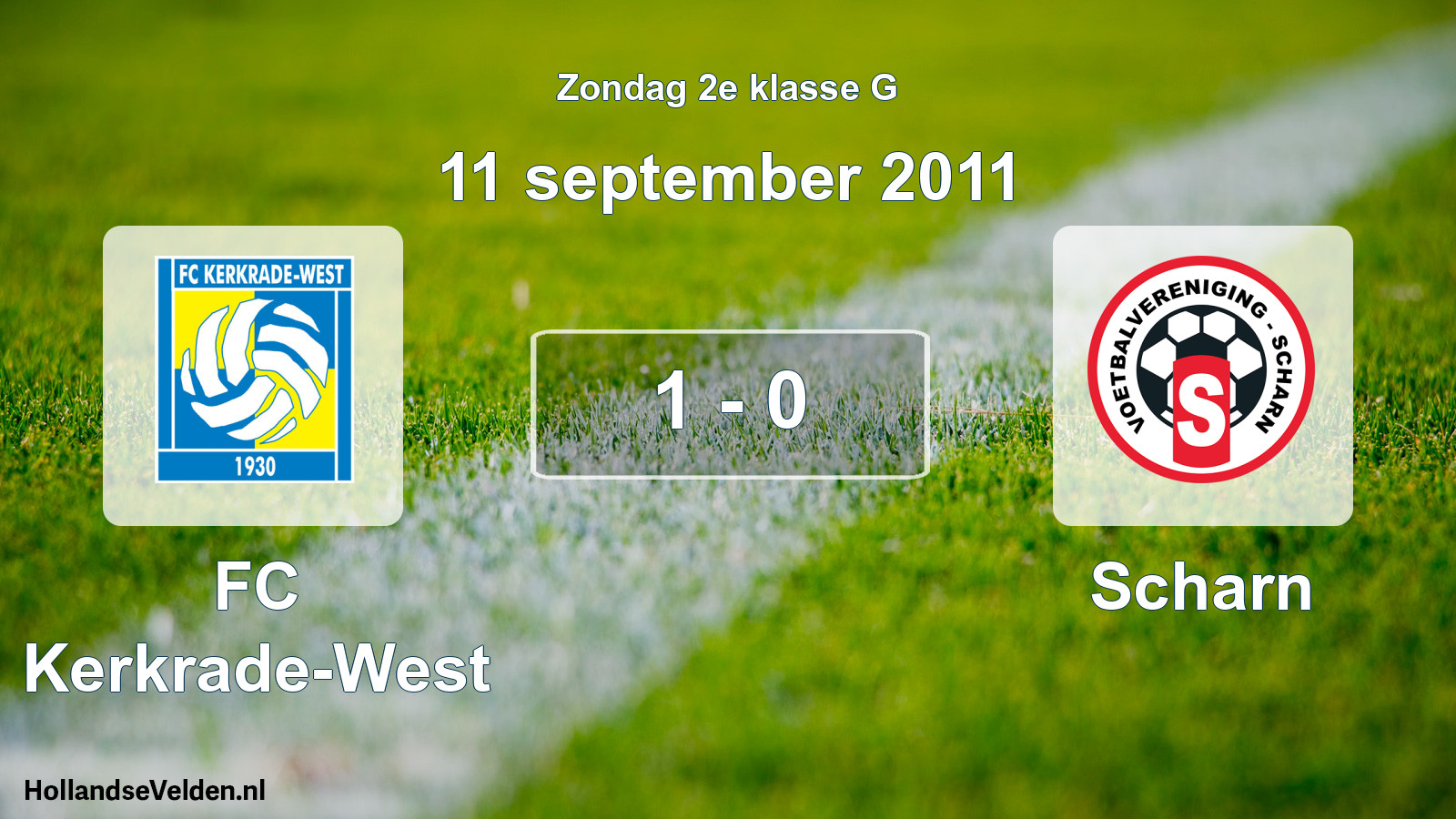 Total number of matches played: FC Kerkrade-West - Scharn 1 - 0 (11 September 2011)