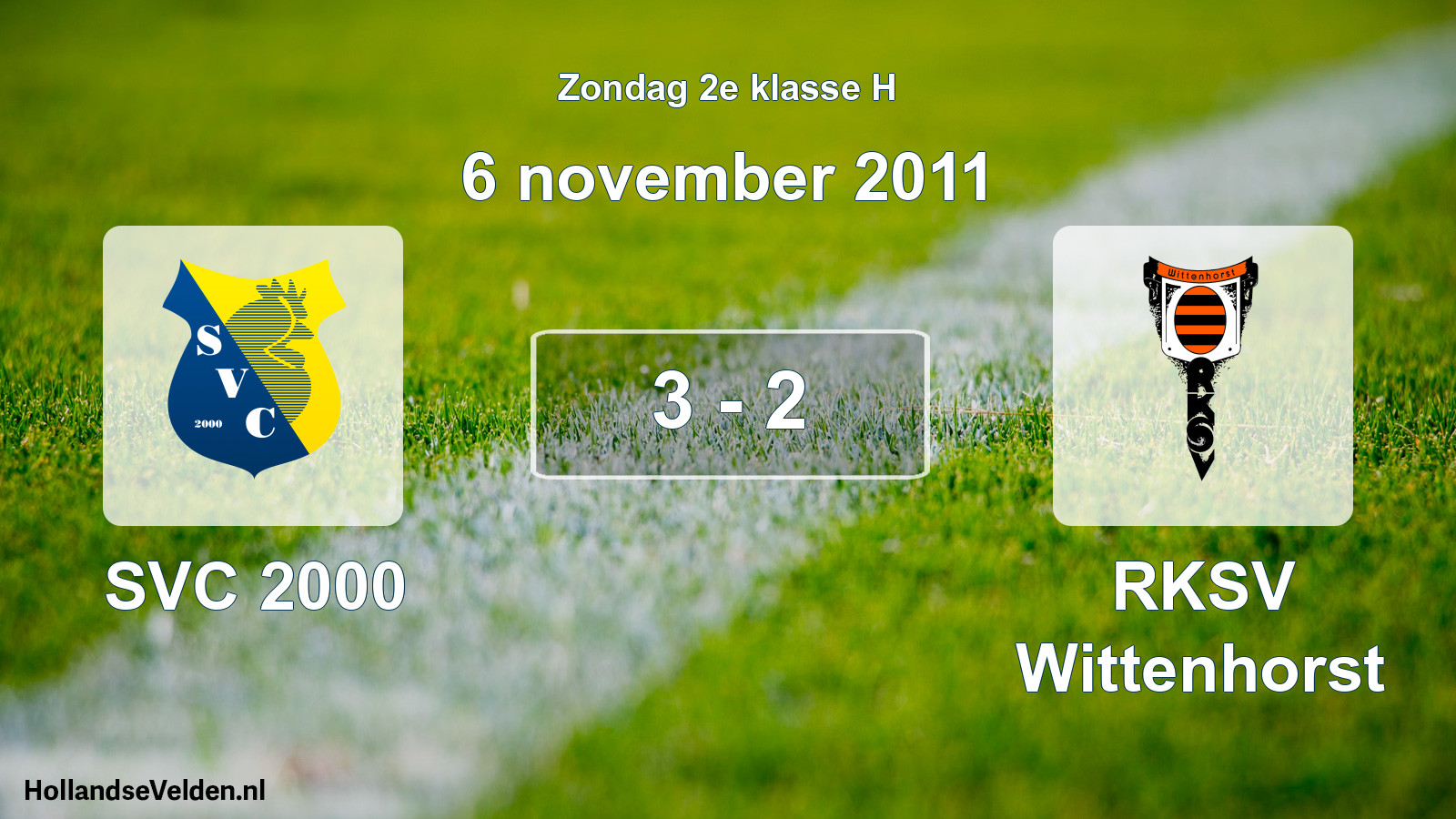 Total number of matches played: SVC 2000 - RKSV Wittenhorst 3 - 2 (6 November 2011)