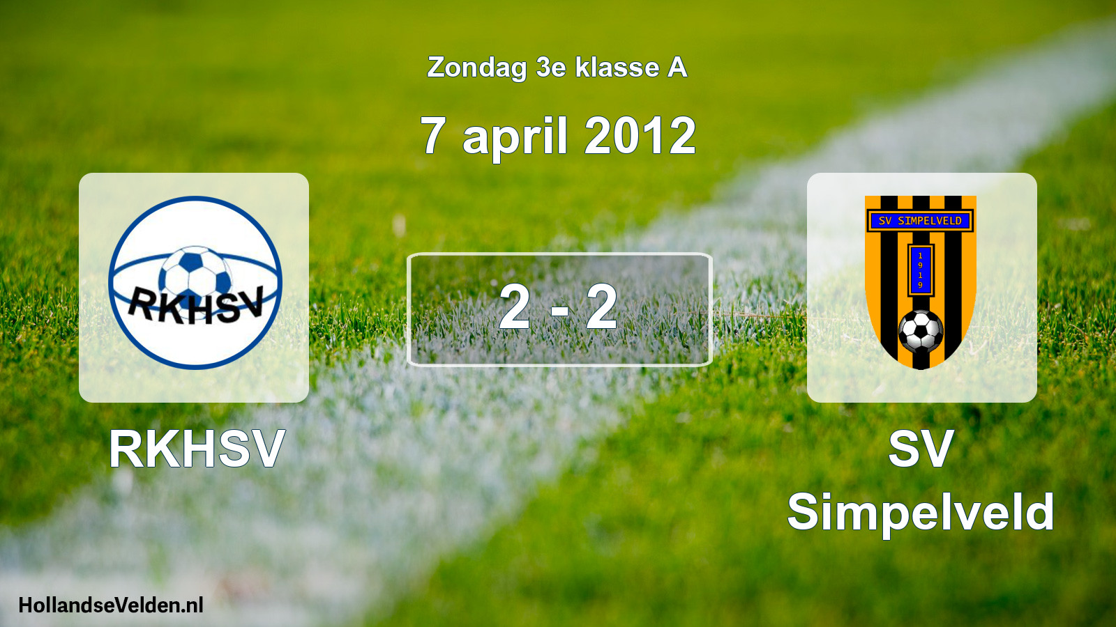 Total number of matches played: RKHSV - SV Simpelveld 2 - 2 (7 April 2012)