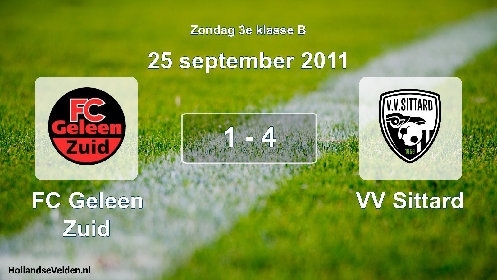 Total number of matches played: FC Geleen Zuid - VV Sittard 1 - 4 (25 September 2011)