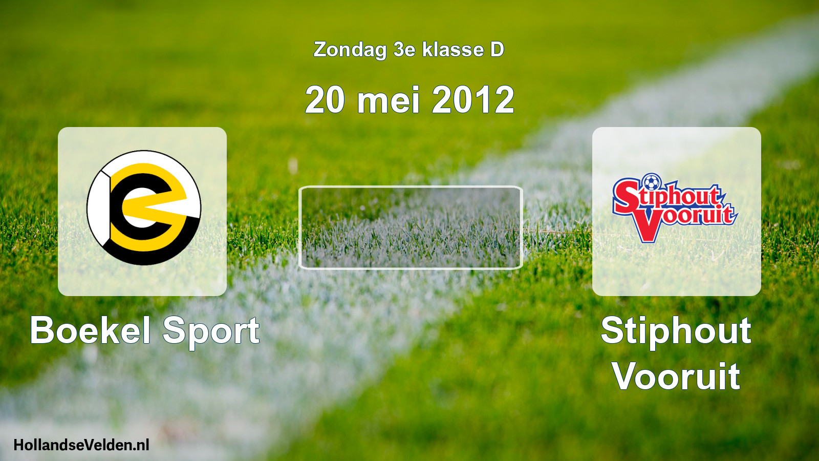 Scheduled Match: Boekel Sport - Stiphout Vooruit (20 May 2012)