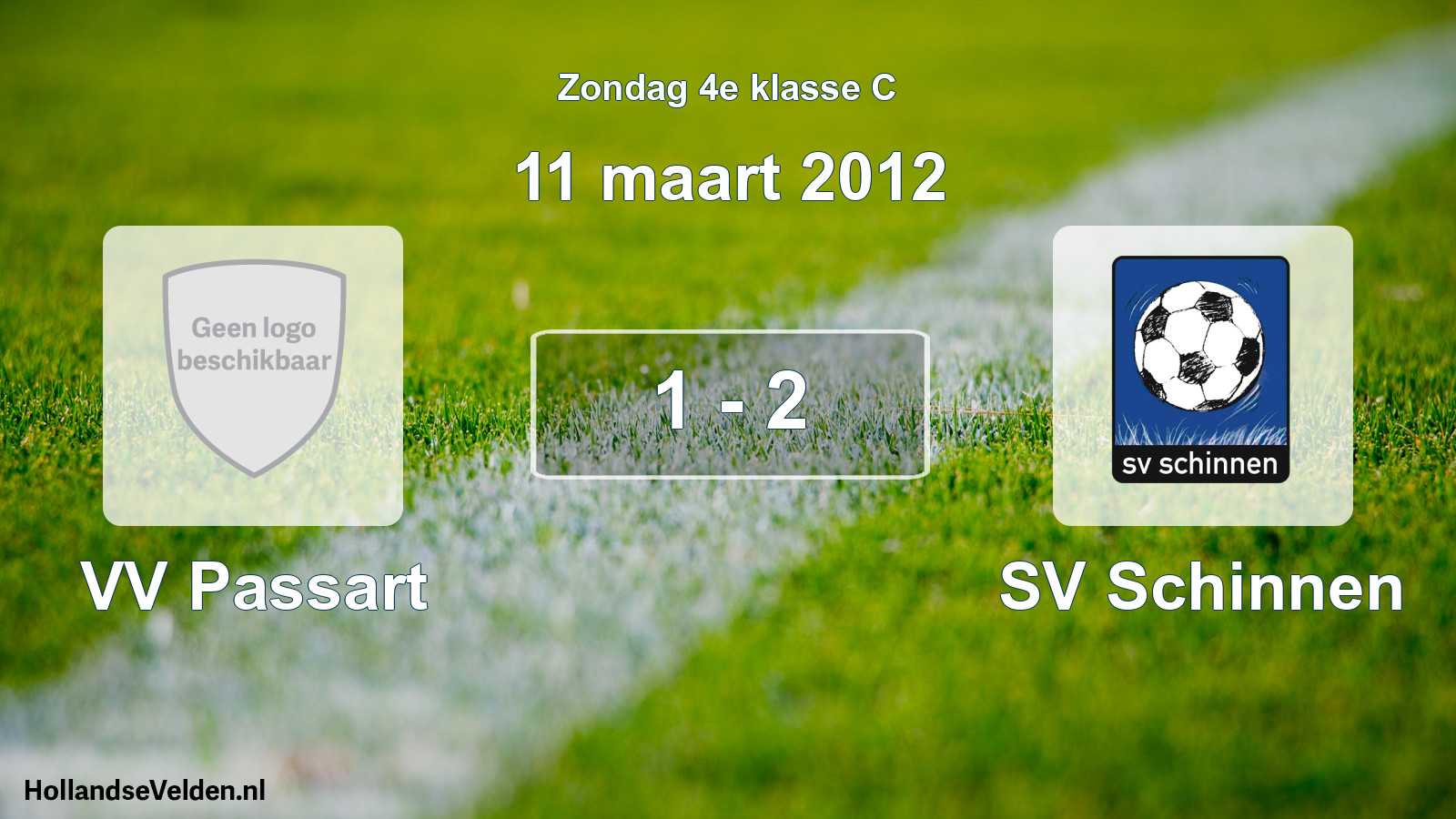 Total number of matches played: VV Passart - SV Schinnen 1 - 2 (11 March 2012)