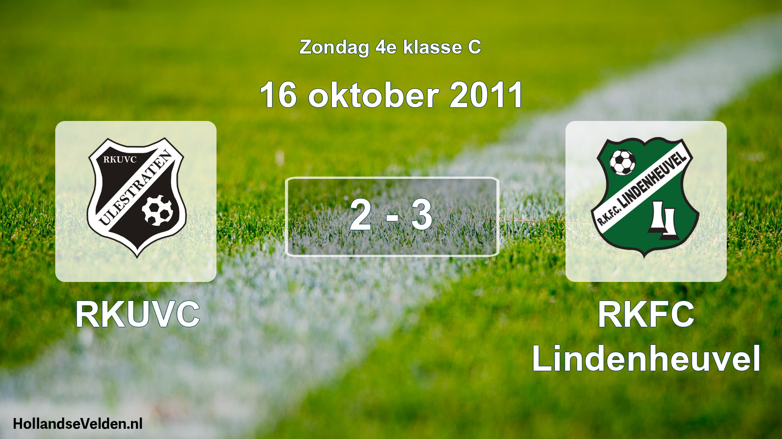 Total number of matches played: RKUVC - RKFC Lindenheuvel 2 - 3 (16 October 2011)