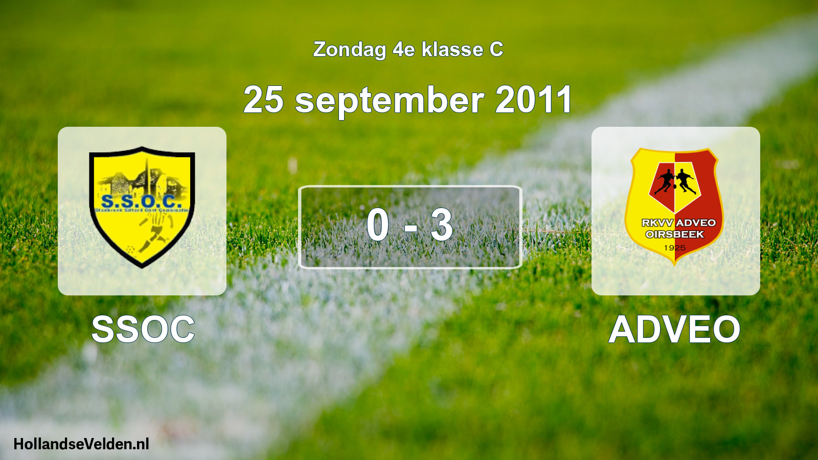 Total number of matches played: SSOC - ADVEO 0 - 3 (25 September 2011)