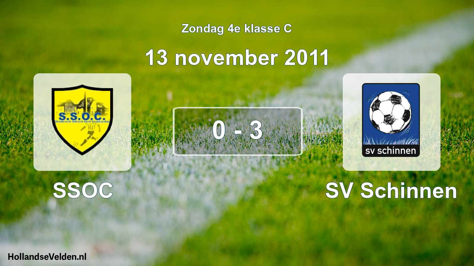 Total number of matches played: SSOC - SV Schinnen 0 - 3 (13 November 2011)