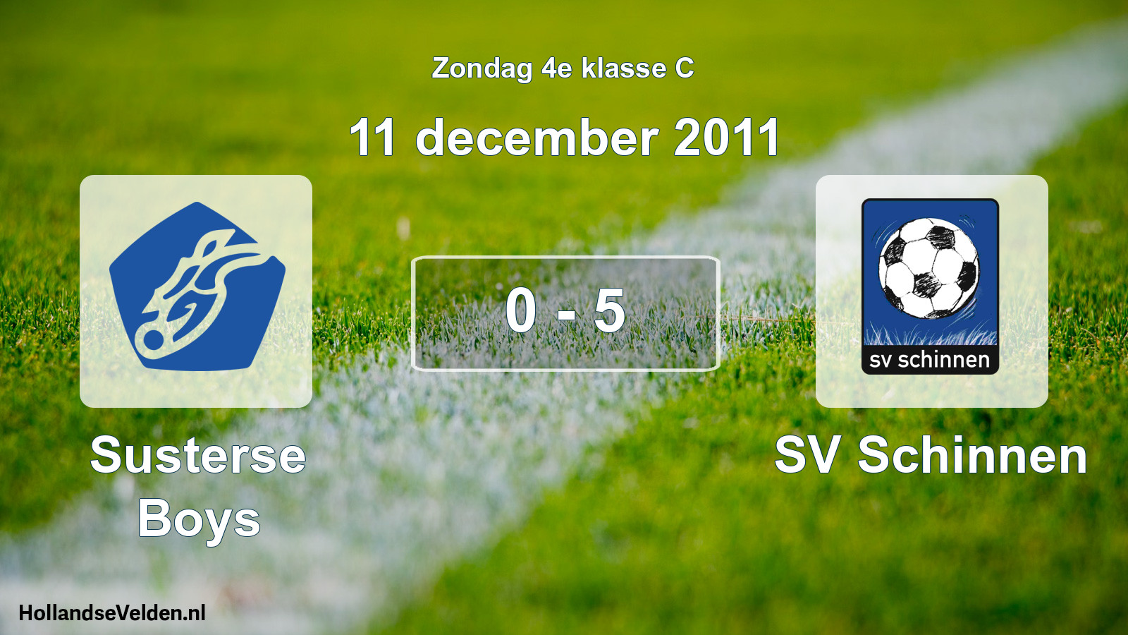 Total number of matches played: Susterse Boys - SV Schinnen 0 - 5 (11 December 2011)