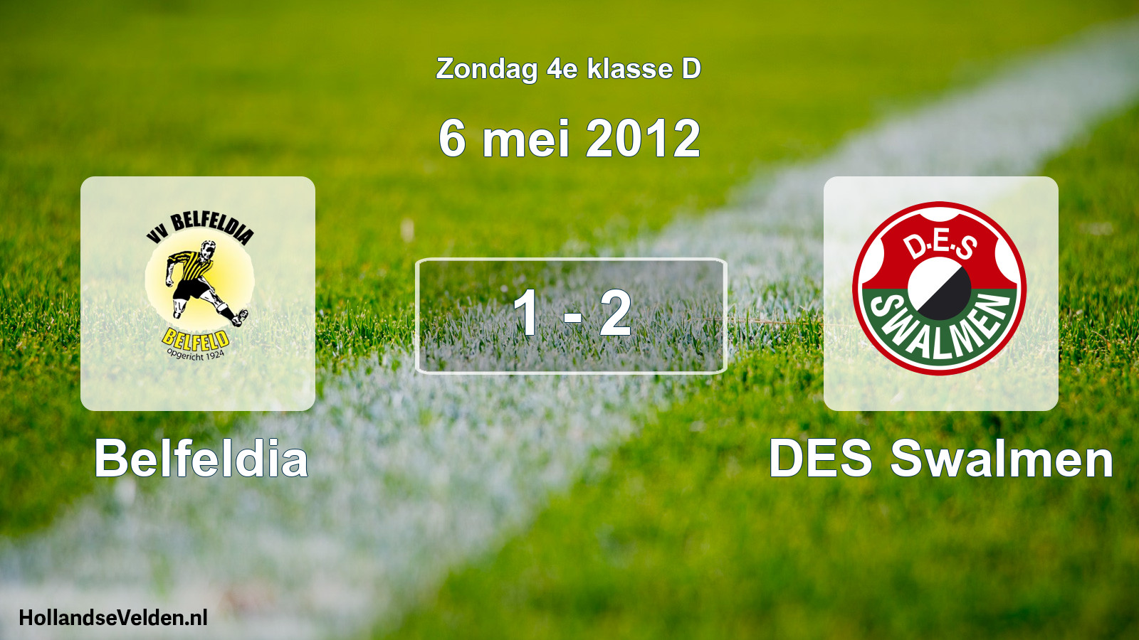 Total number of matches played: Belfeldia - DES Swalmen 1 - 2 (6 May 2012)