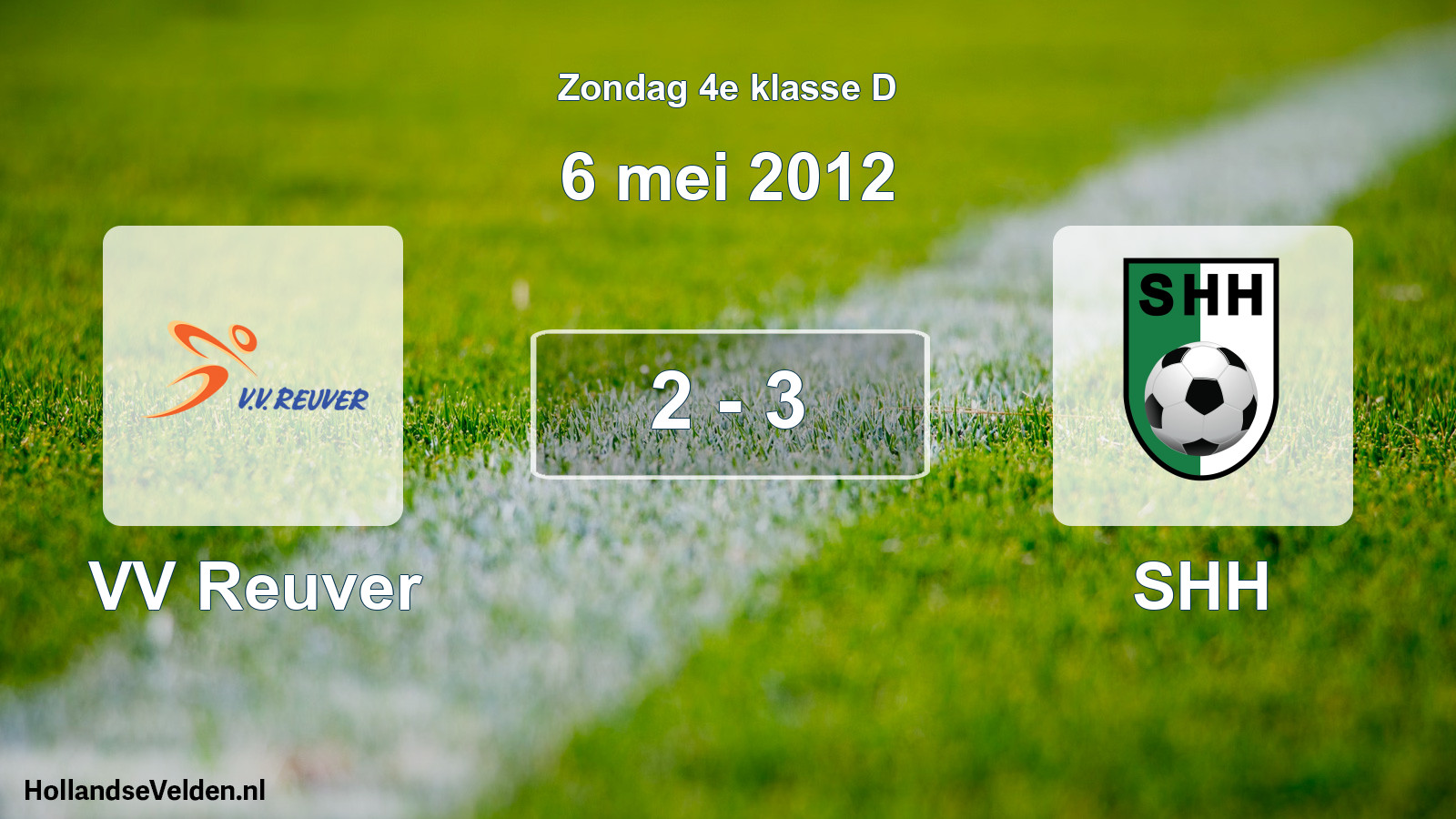 Total number of matches played: VV Reuver - SHH 2 - 3 (6 May 2012)