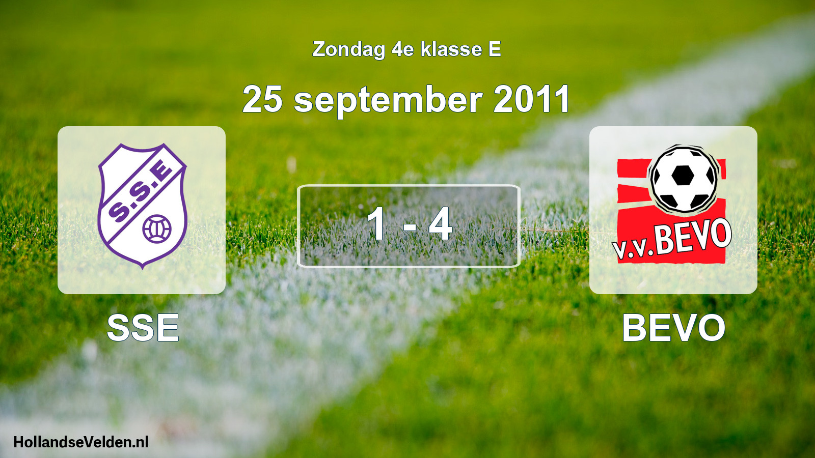 Total number of matches played: SSE - BEVO 1 - 4 (25 September 2011)