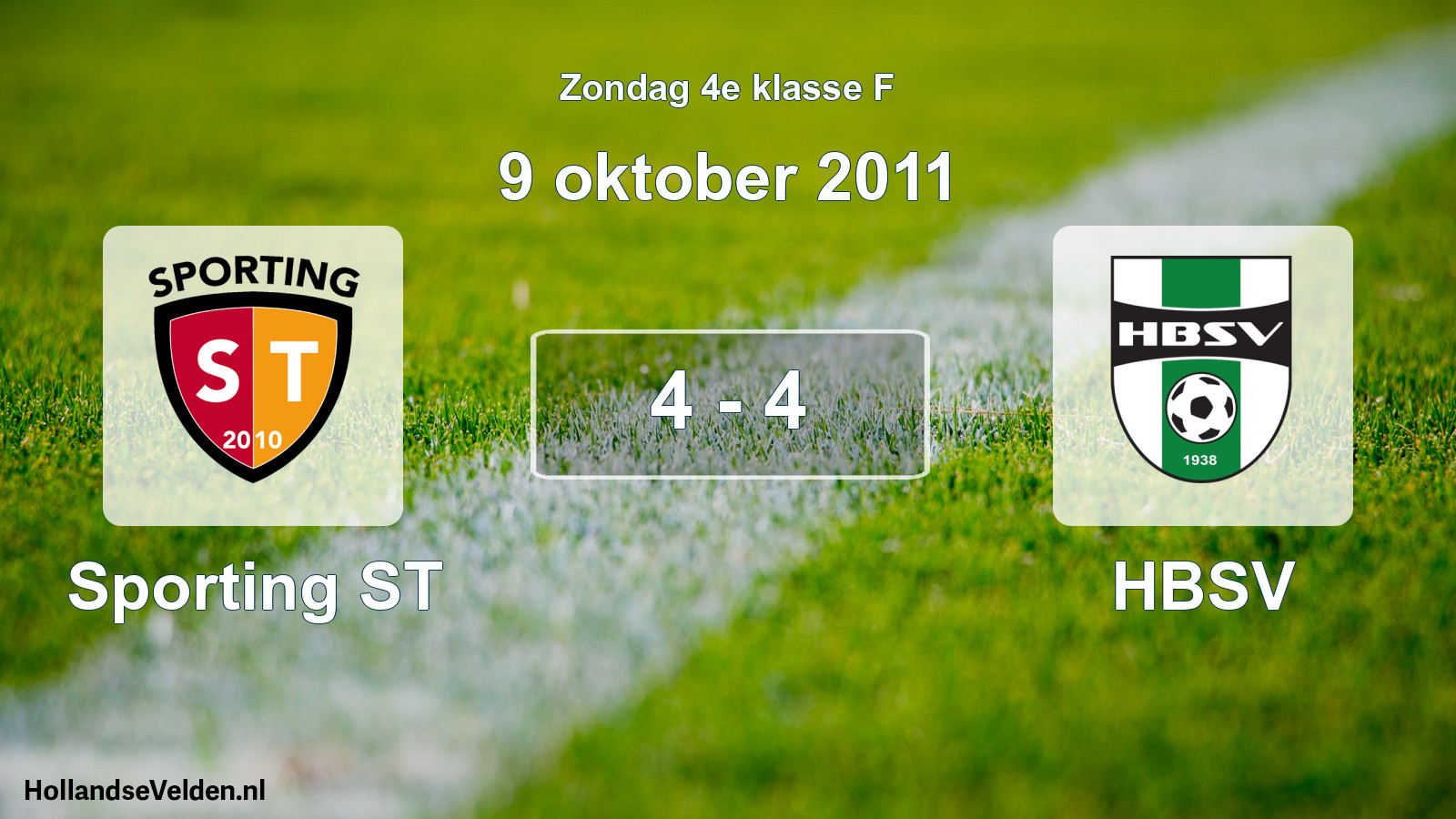 Total number of matches played: Sporting ST - HBSV 4 - 4 (9 October 2011)