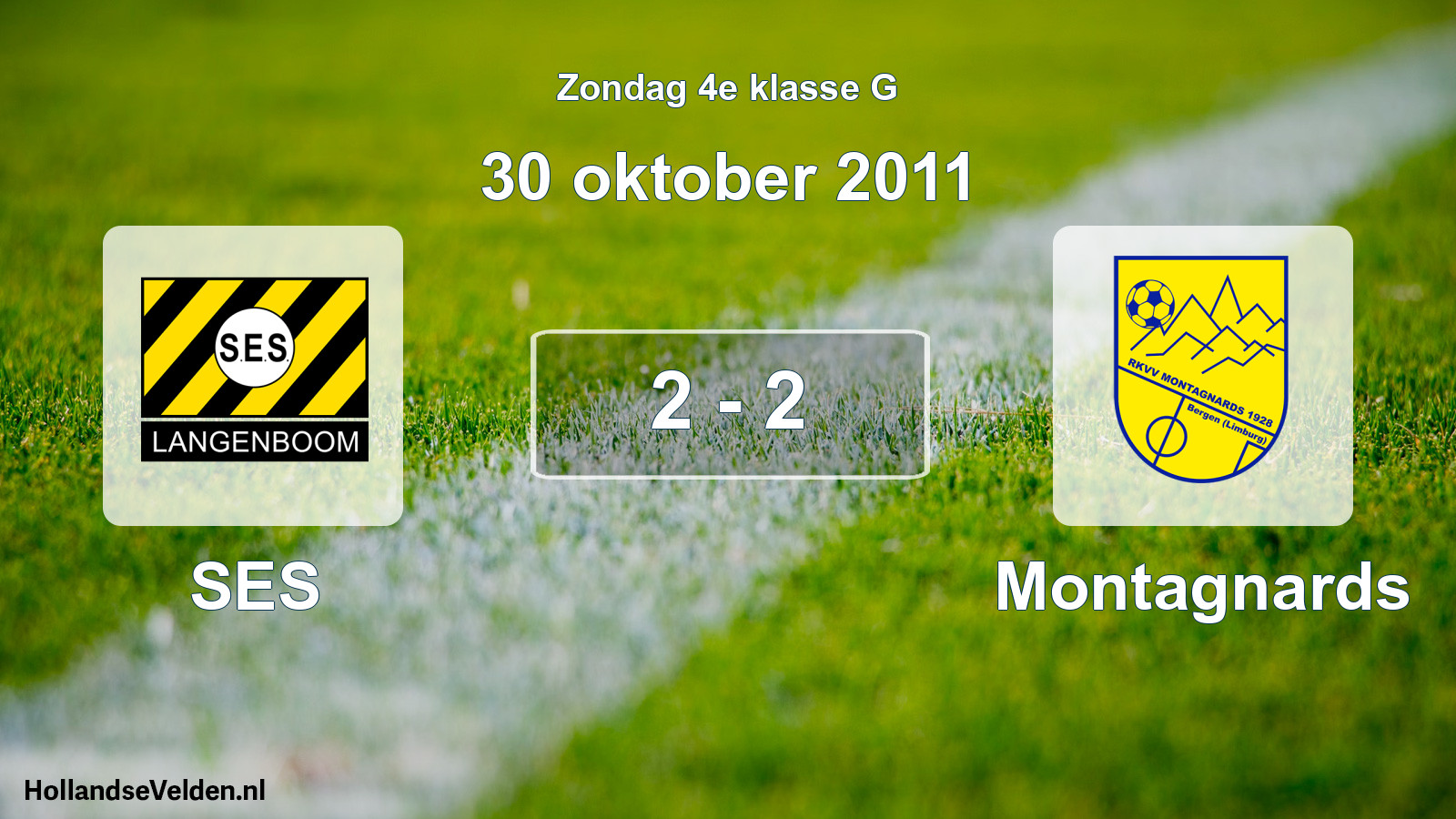 Total number of matches played: SES - Montagnards 2 - 2 (30 October 2011)