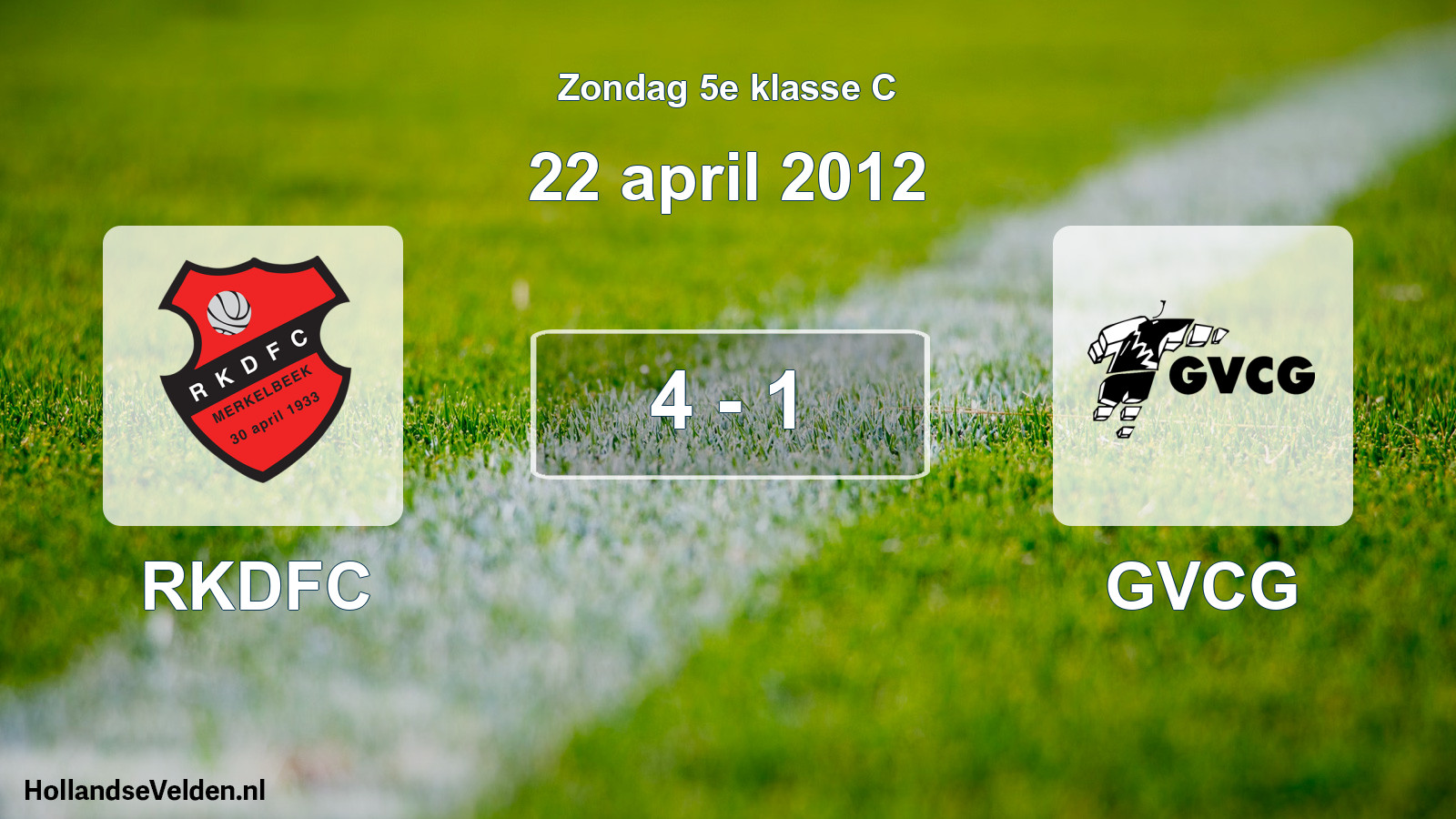 Total number of matches played: RKDFC - GVCG 4 - 1 (22 April 2012)