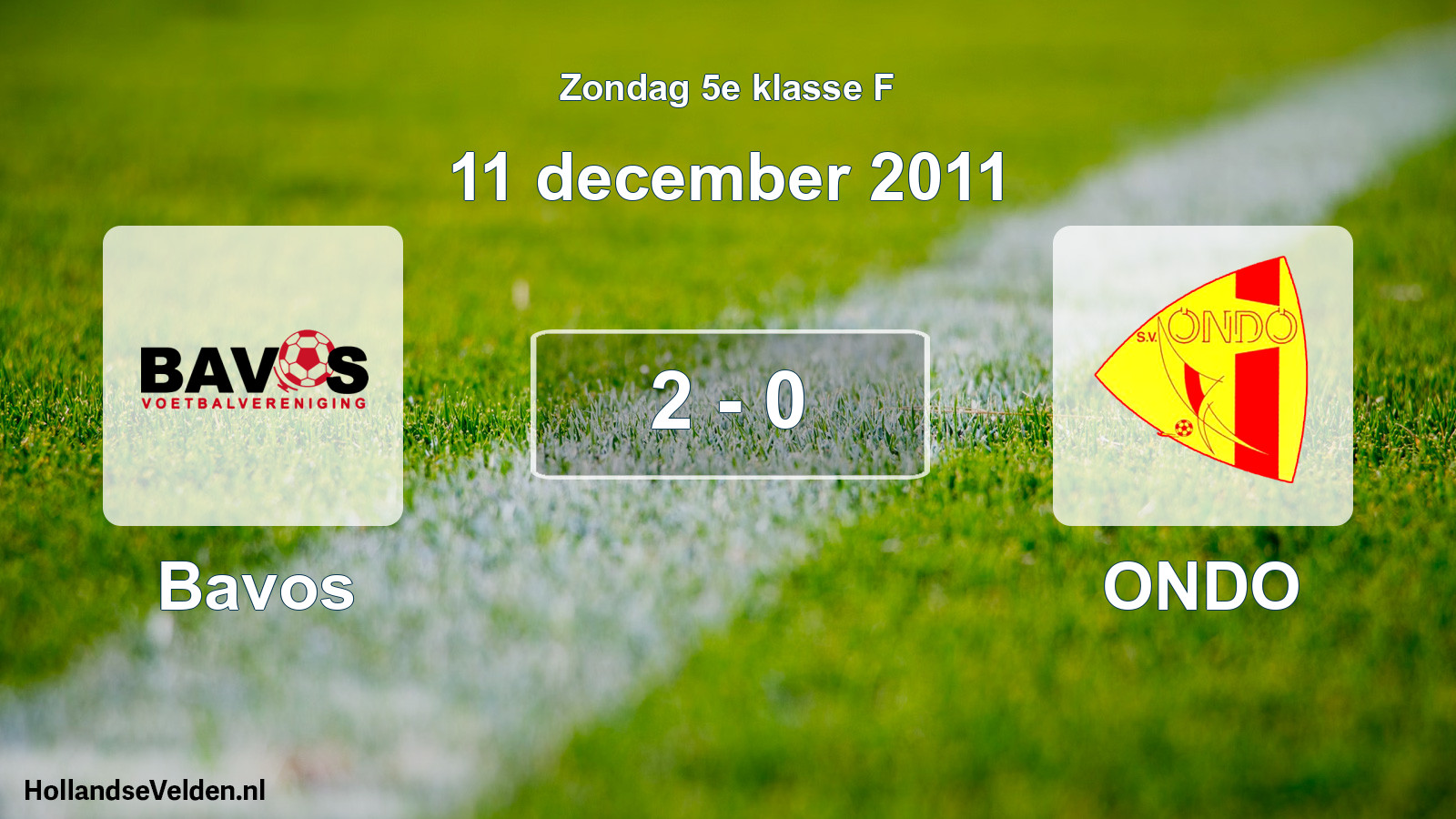 Total number of matches played: Bavos - ONDO 2 - 0 (11 December 2011)