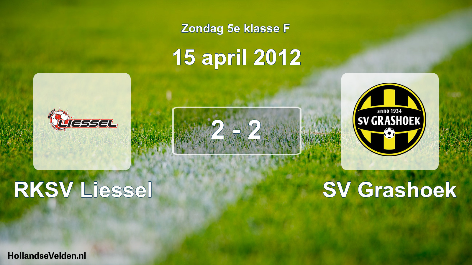 Total number of matches played: RKSV Liessel - SV Grashoek 2 - 2 (15 April 2012)