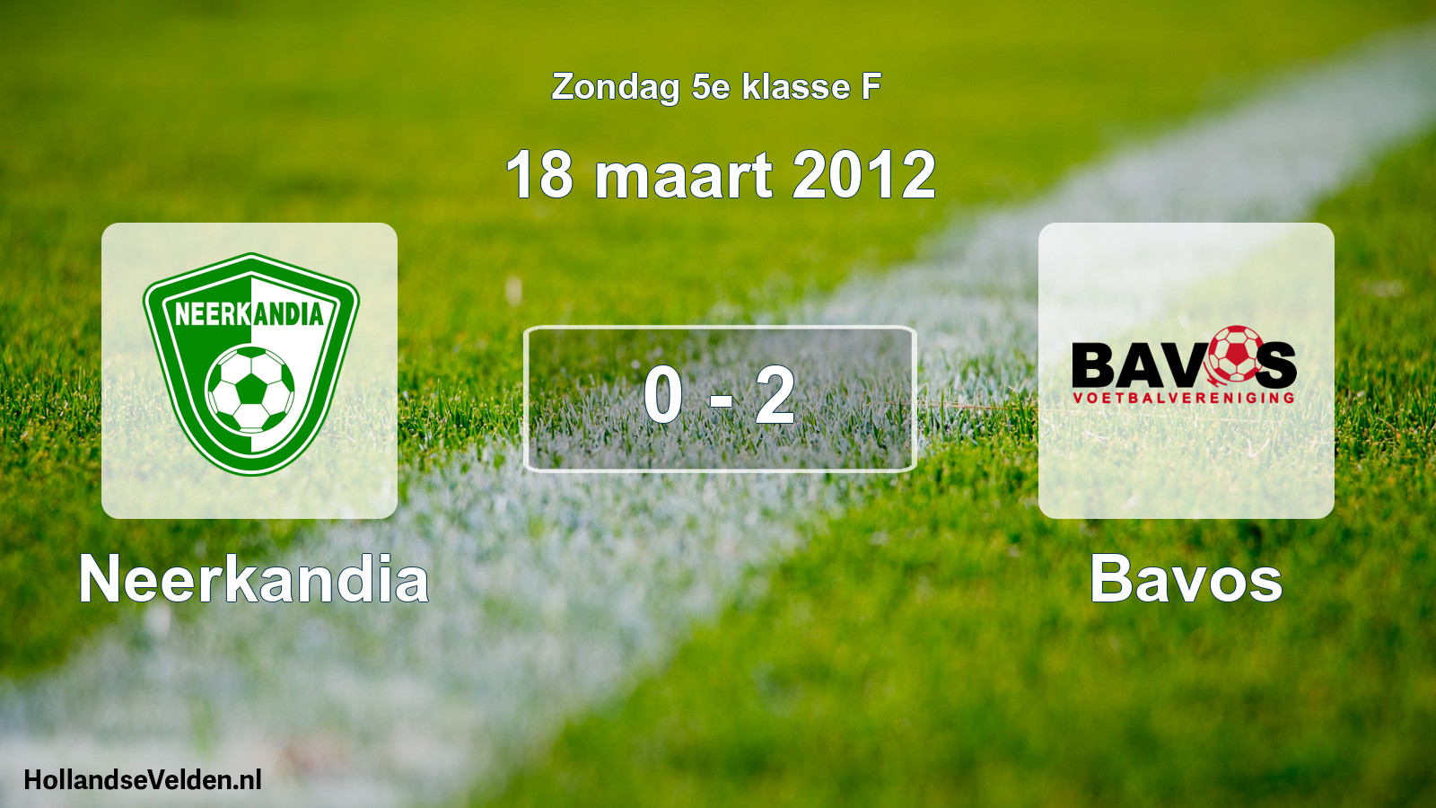 Total number of matches played: Neerkandia - Bavos 0 - 2 (18 March 2012)