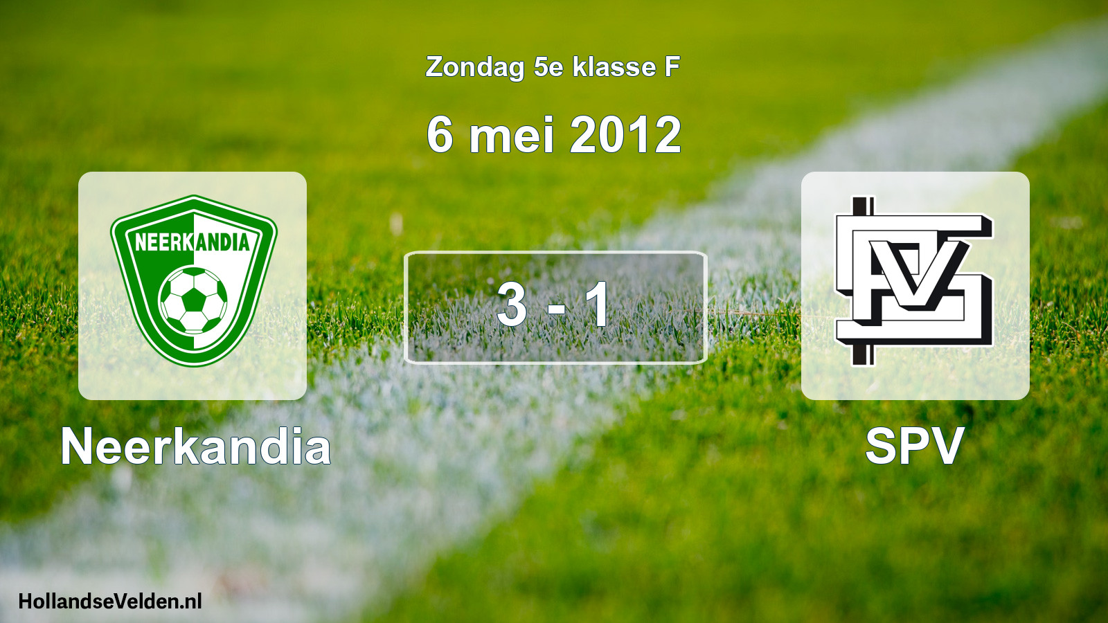 Total number of matches played: Neerkandia - SPV 3 - 1 (6 May 2012)