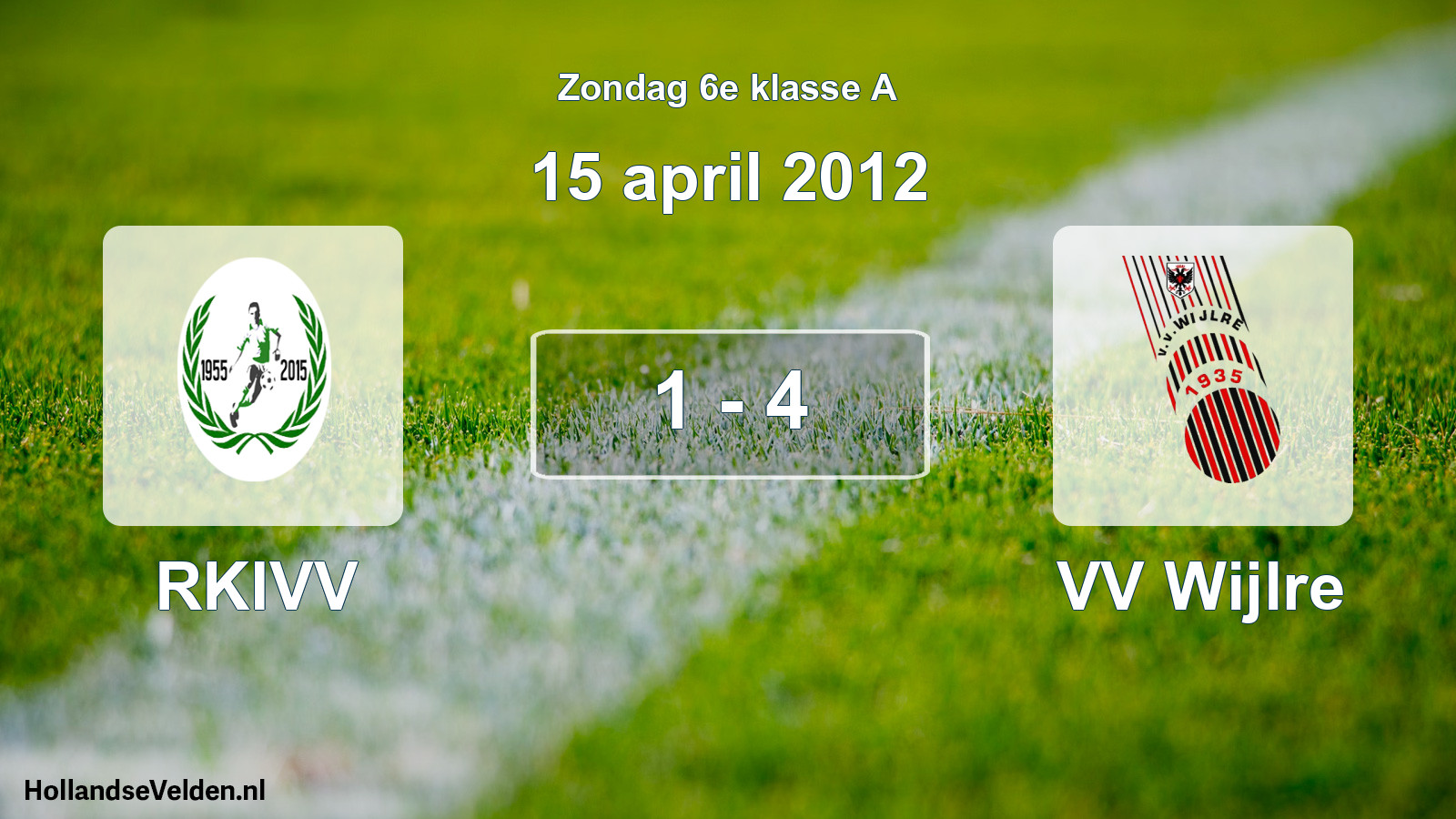 Total number of matches played: RKIVV - VV Wijlre 1 - 4 (15 April 2012)