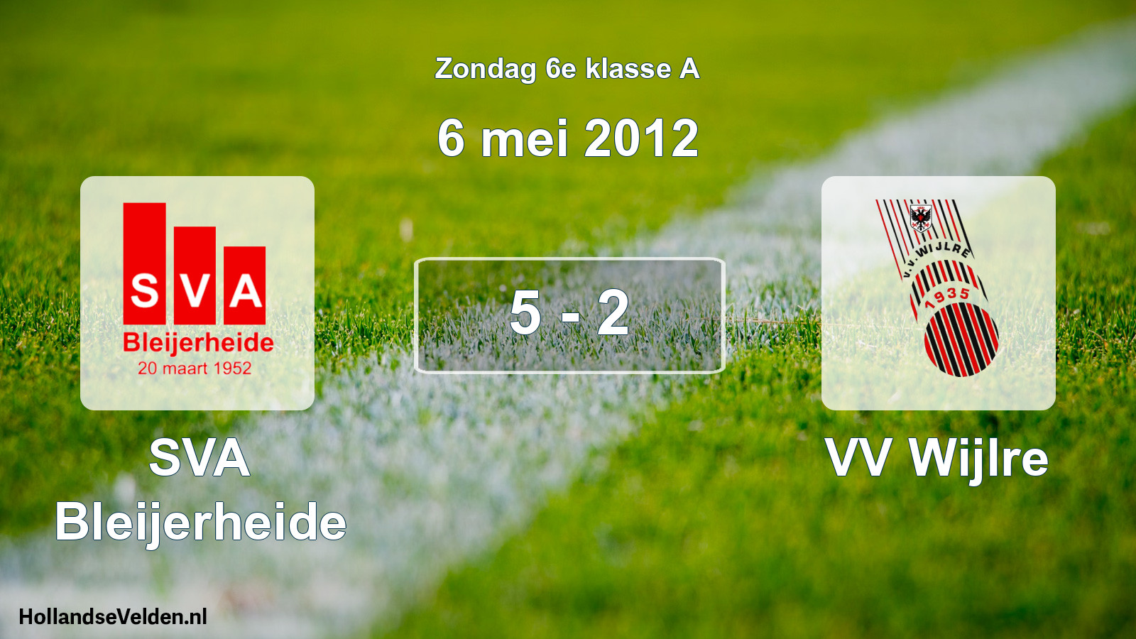 Total number of matches played: SVA Bleijerheide - VV Wijlre 5 - 2 (6 May 2012)