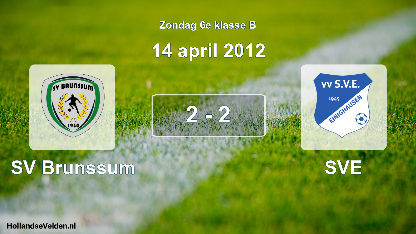 Total number of matches played: SV Brunssum - SVE 2 - 2 (14 April 2012)
