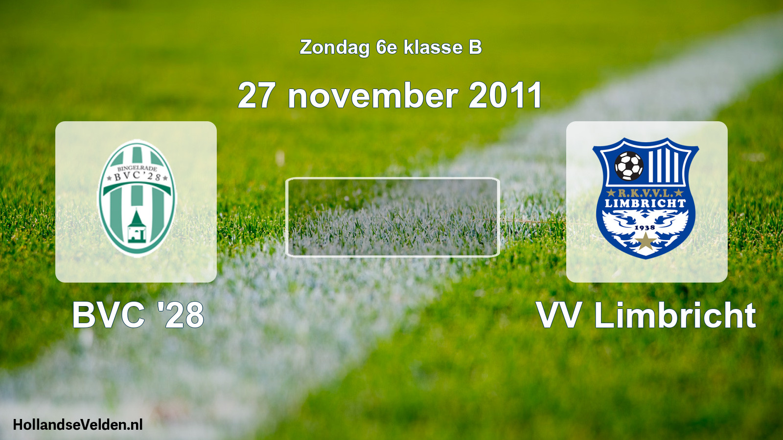Scheduled Match: BVC '28 - VV Limbricht (27 November 2011)