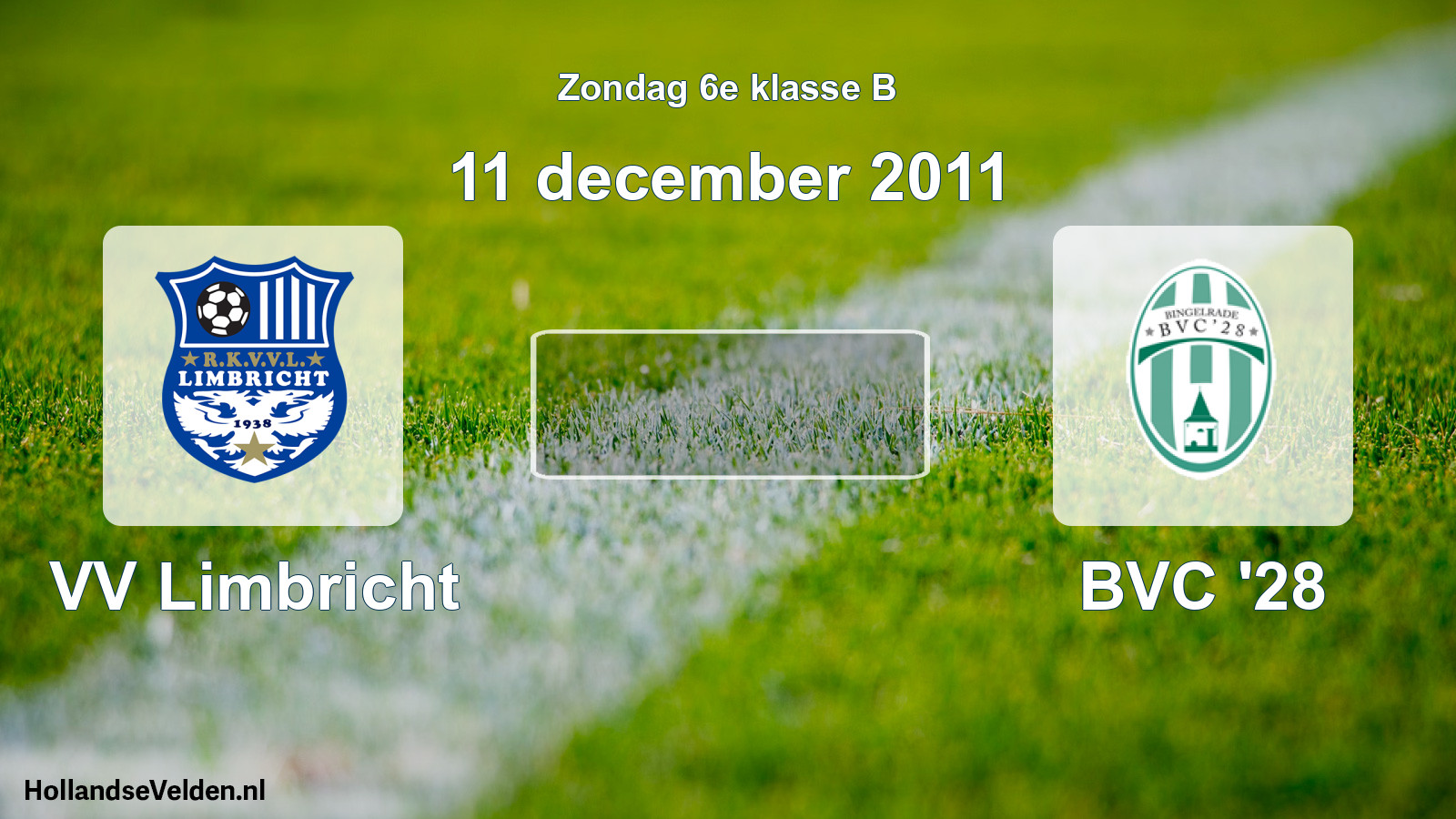 Scheduled Match: VV Limbricht - BVC '28 (11 December 2011)