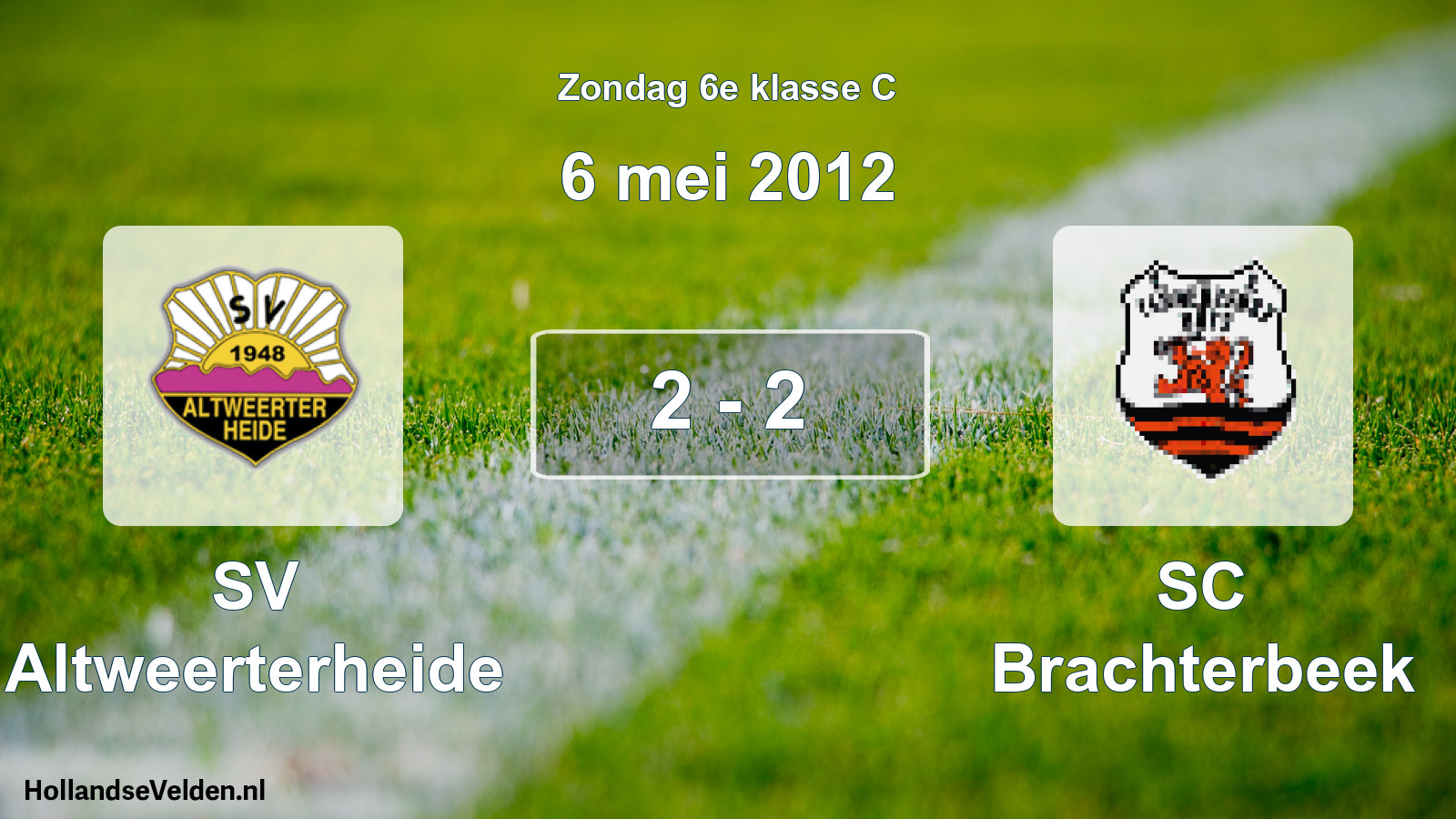 Total number of matches played: SV Altweerterheide - SC Brachterbeek 2 - 2 (6 May 2012)