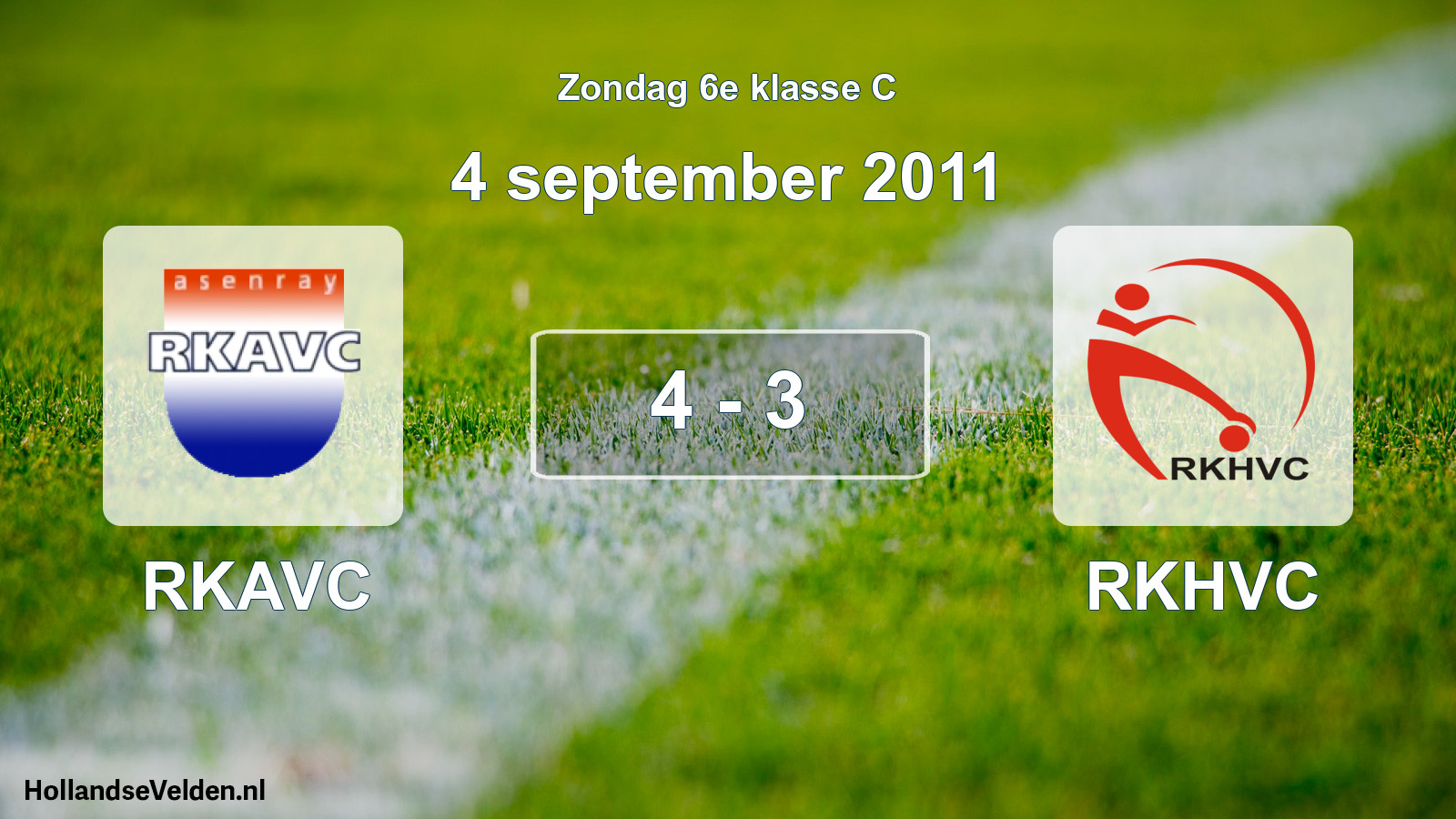 Total number of matches played: RKAVC - RKHVC 4 - 3 (4 September 2011)