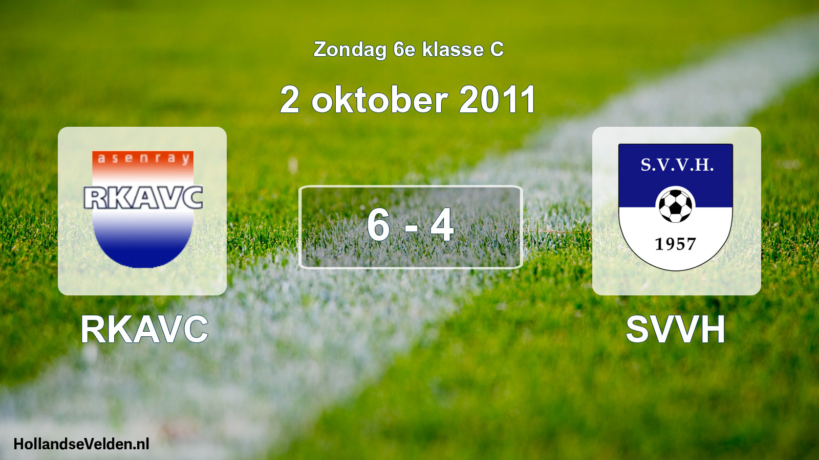Total number of matches played: RKAVC - SVVH 6 - 4 (2 October 2011)