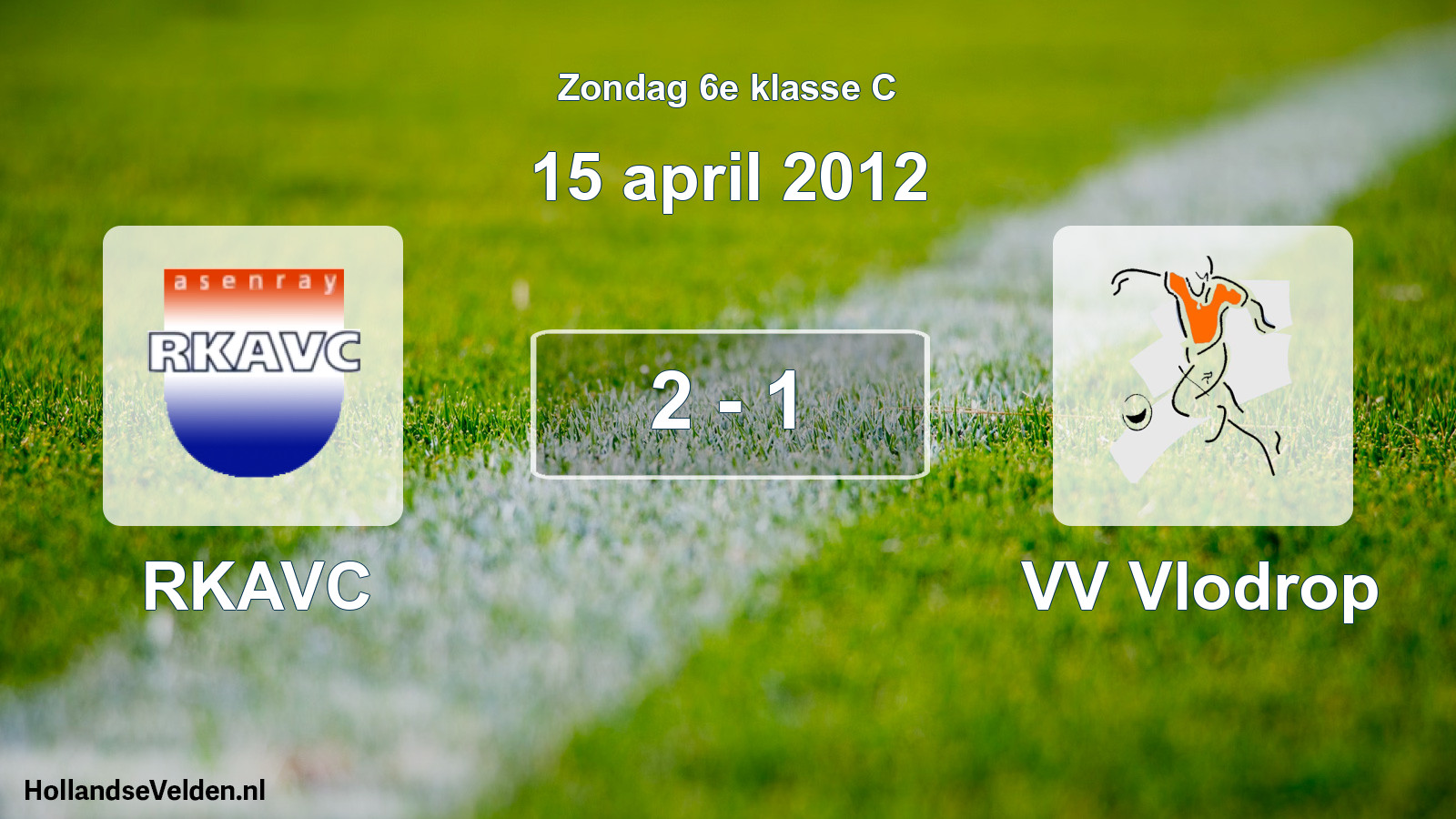 Total number of matches played: RKAVC - VV Vlodrop 2 - 1 (15 April 2012)