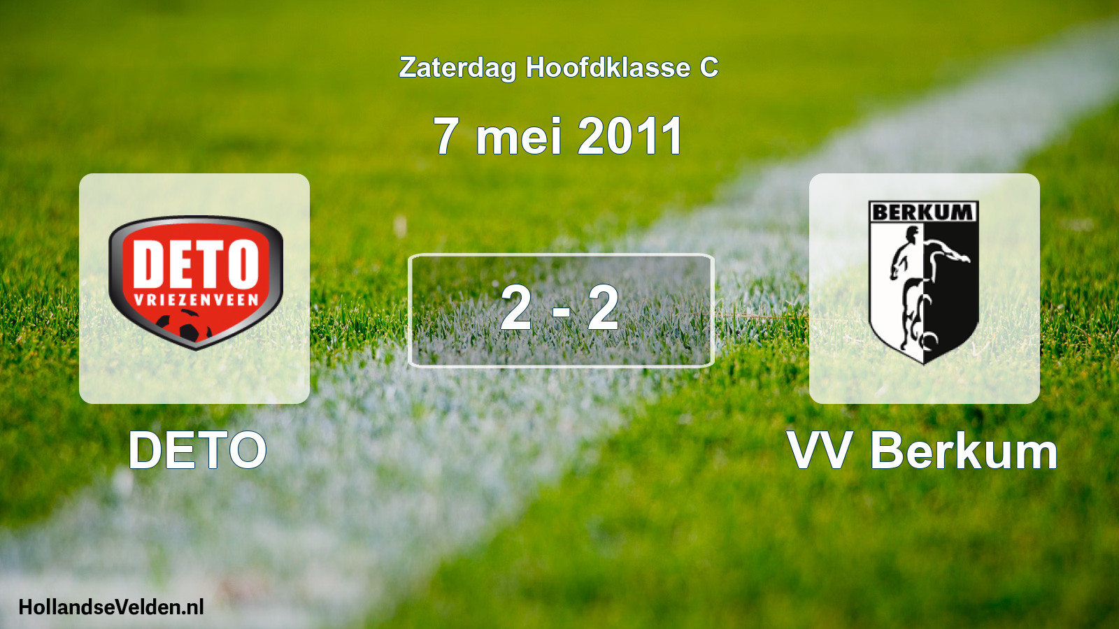 Total number of matches played: DETO - VV Berkum 2 - 2 (7 May 2011)