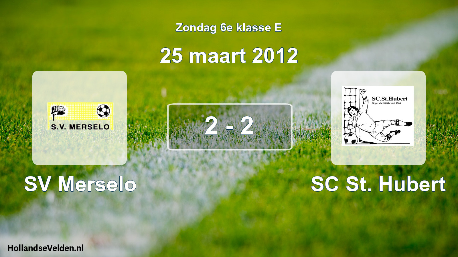Total number of matches played: SV Merselo - SC St. Hubert 2 - 2 (25 March 2012)