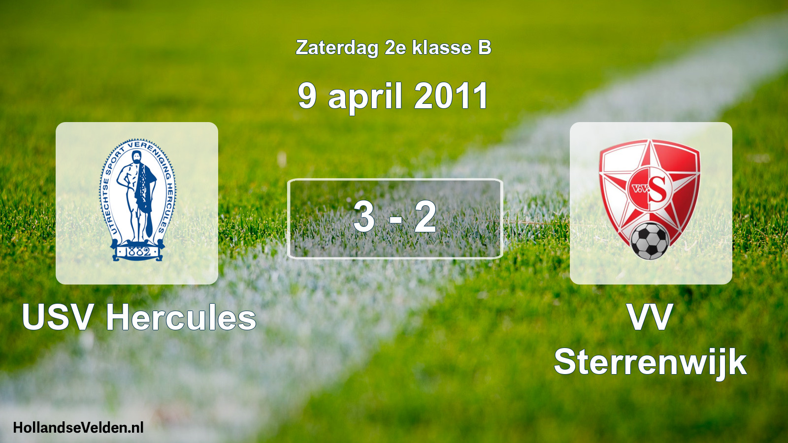 Total number of matches played: USV Hercules - VV Sterrenwijk 3 - 2 (9 April 2011)